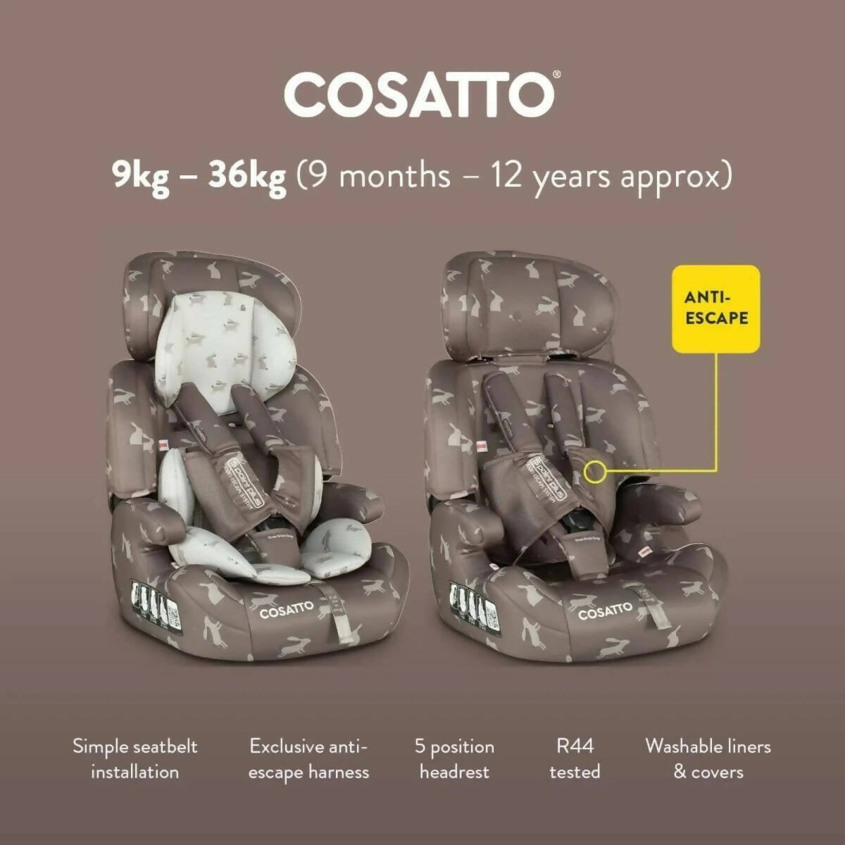 Cosatto Zoomi Group 1/2/3 Car Seat - Lollop