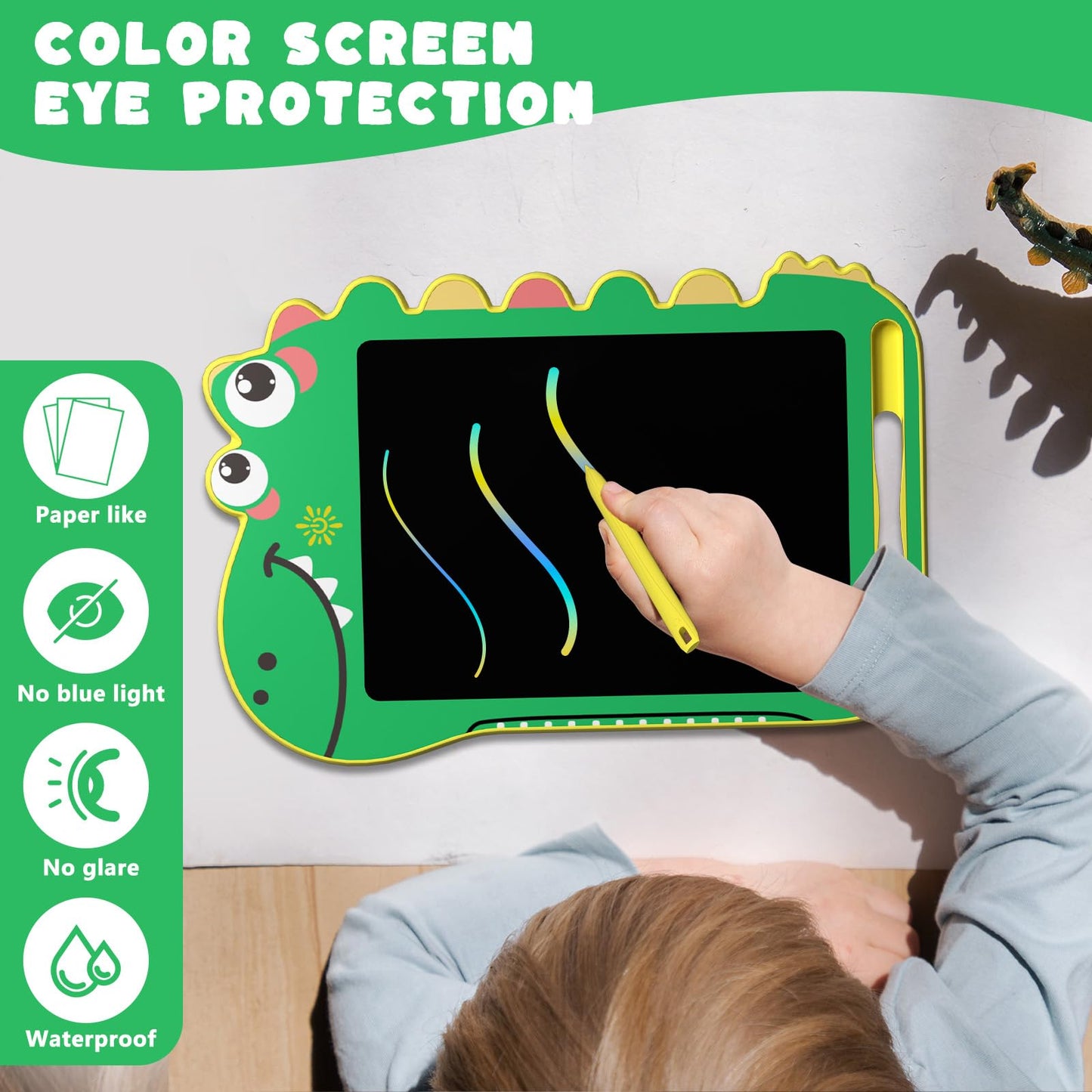 BKM LCD Writing Tablet for Kids – 8.5-Inch Doodle Board with Screen Lock, Erase Button, and Colorful Eye-Friendly Display