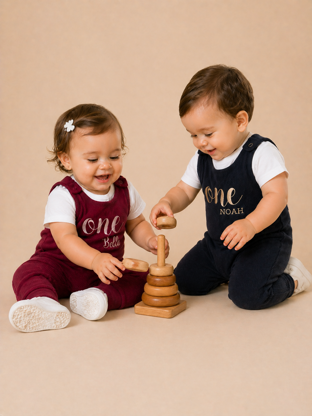 Claret Red Personalised or Plain Dungarees