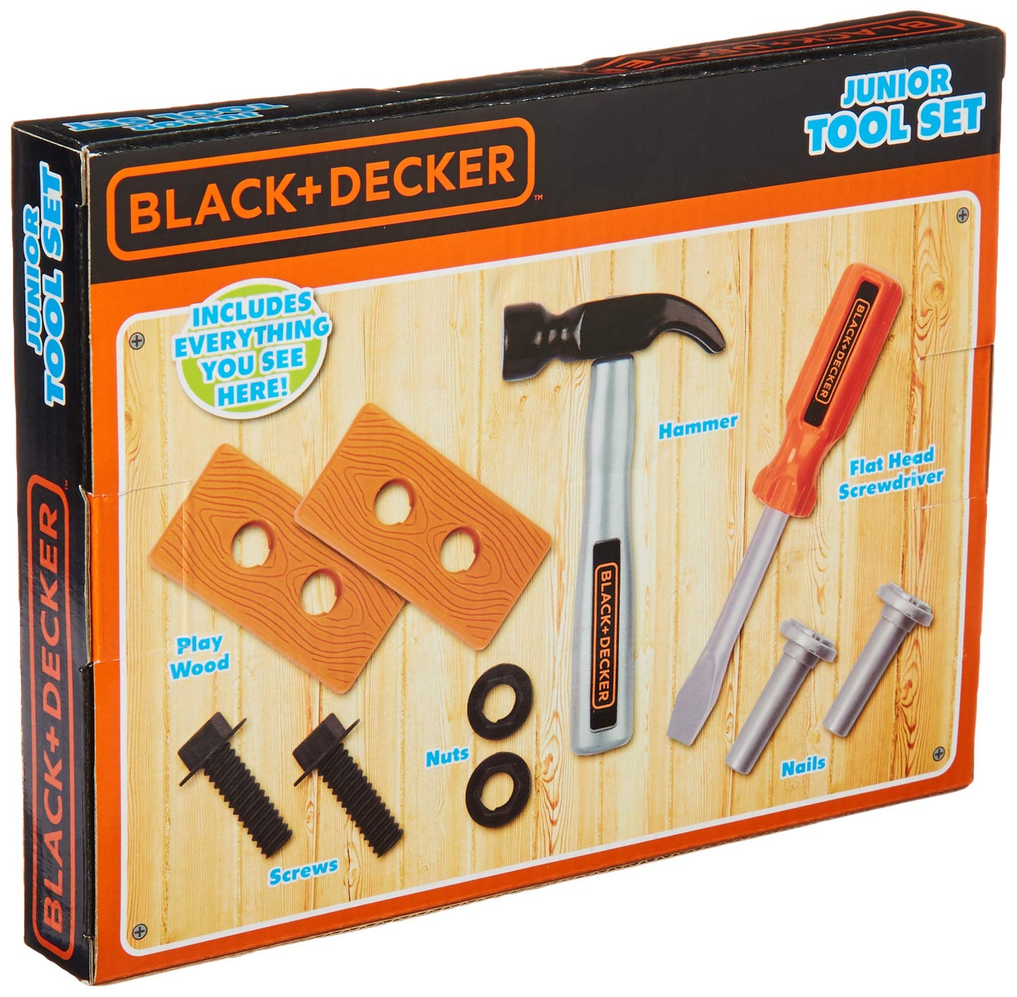 Black + Decker Junior Tool Set for Kids | Realistic Pretend Play Tools