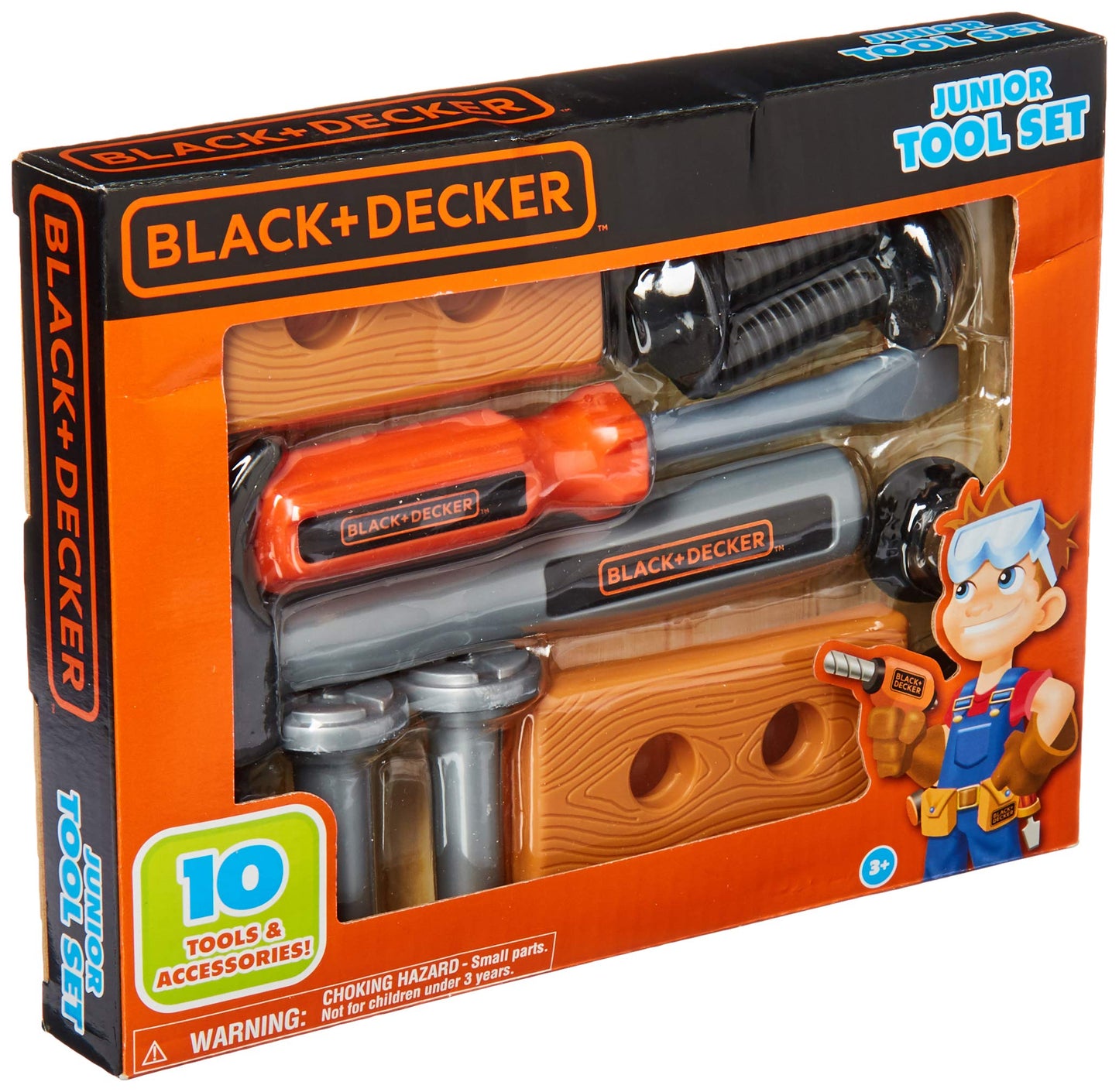 Black + Decker Junior Tool Set for Kids | Realistic Pretend Play Tools