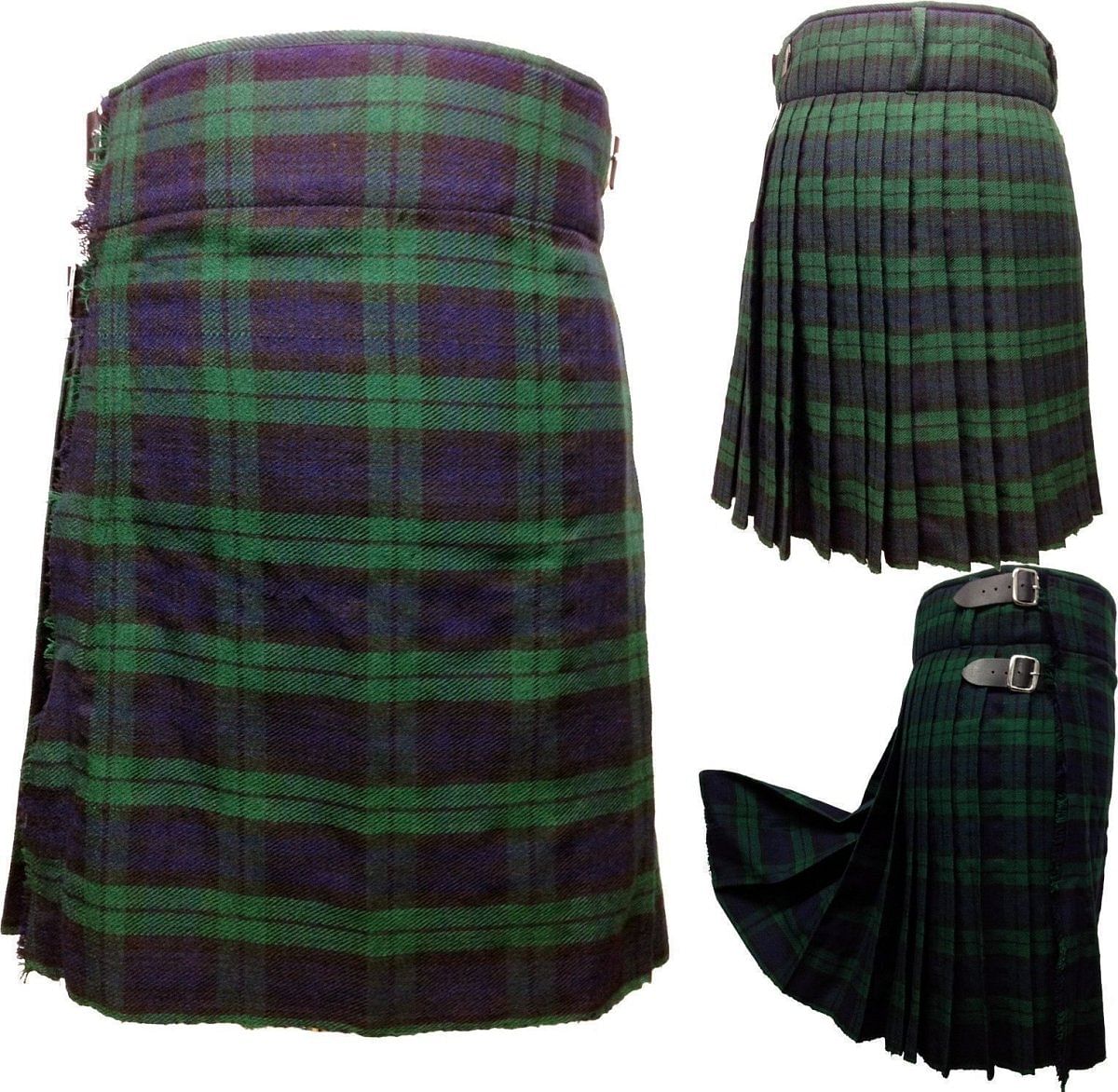 Black Watch Scottish Men's Kilt Outfit Set 7 in !