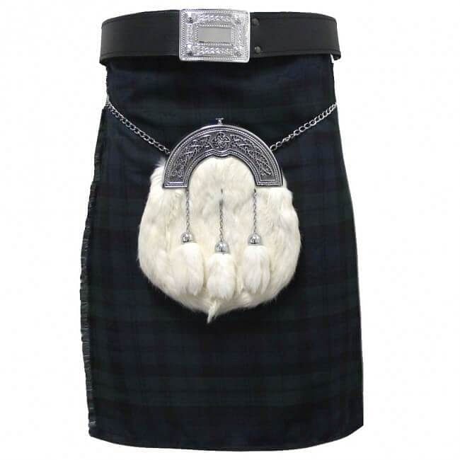 Black Watch Scottish Men's Kilt Traditional Tartan Kilt Set Formal Wedding