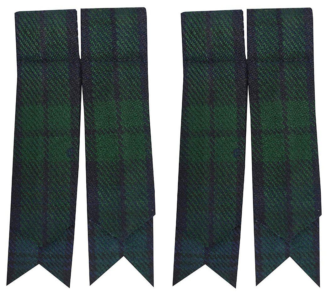 Black Watch Scottish Men's Traditional Highland Dress Tartan Kilt Outfit 9 Pieces