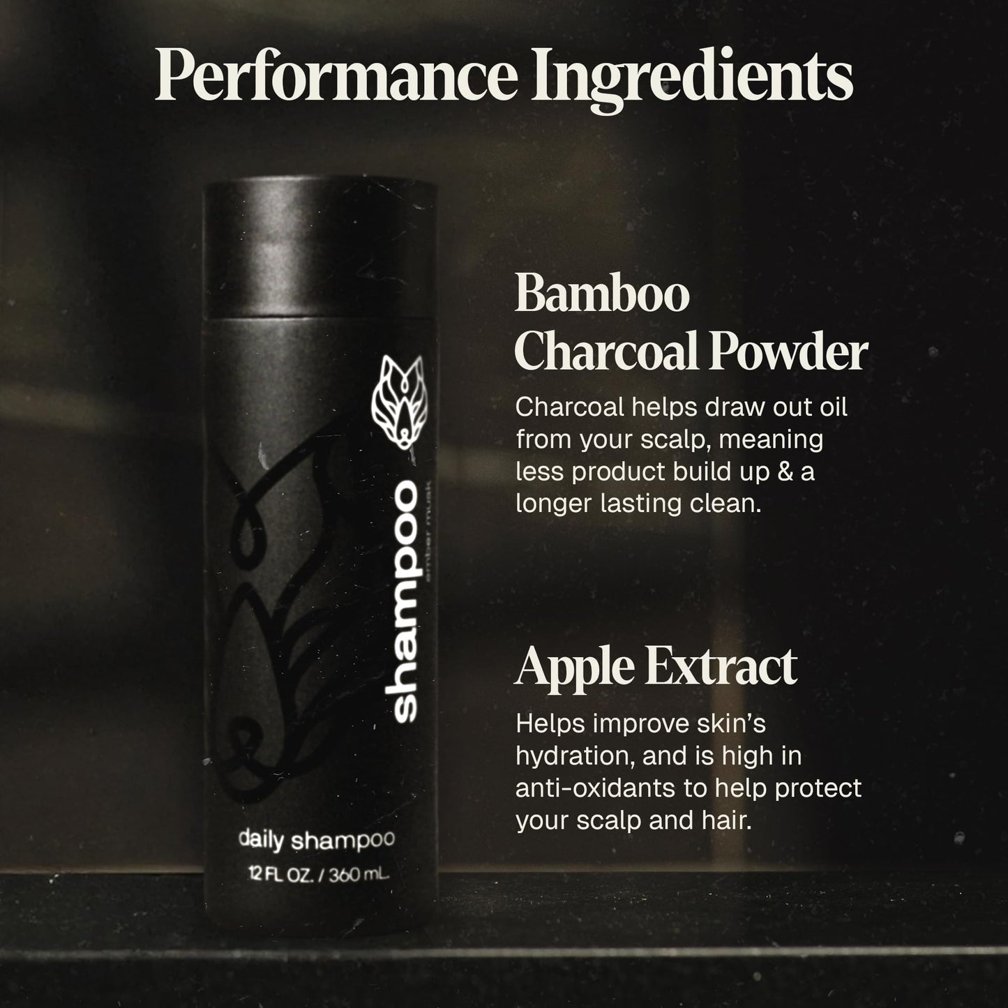 Black Wolf Oil Control Shampoo & Conditioner Set for Oily Hair – Daily Men’s Hair Care