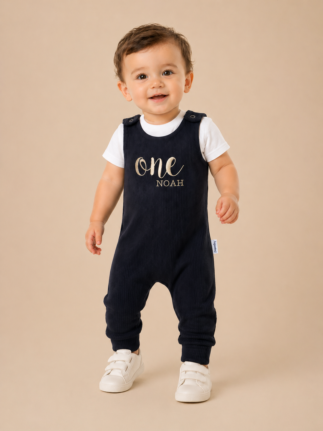Black Personalised or Plain Dungarees