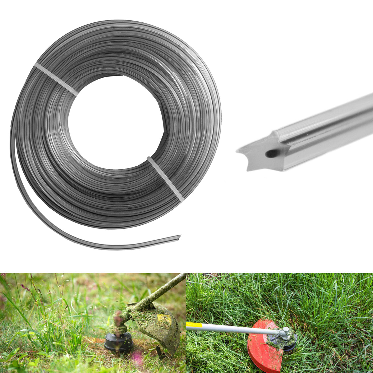 Strimmer Line Dual Black Star 2.4mm x 15m