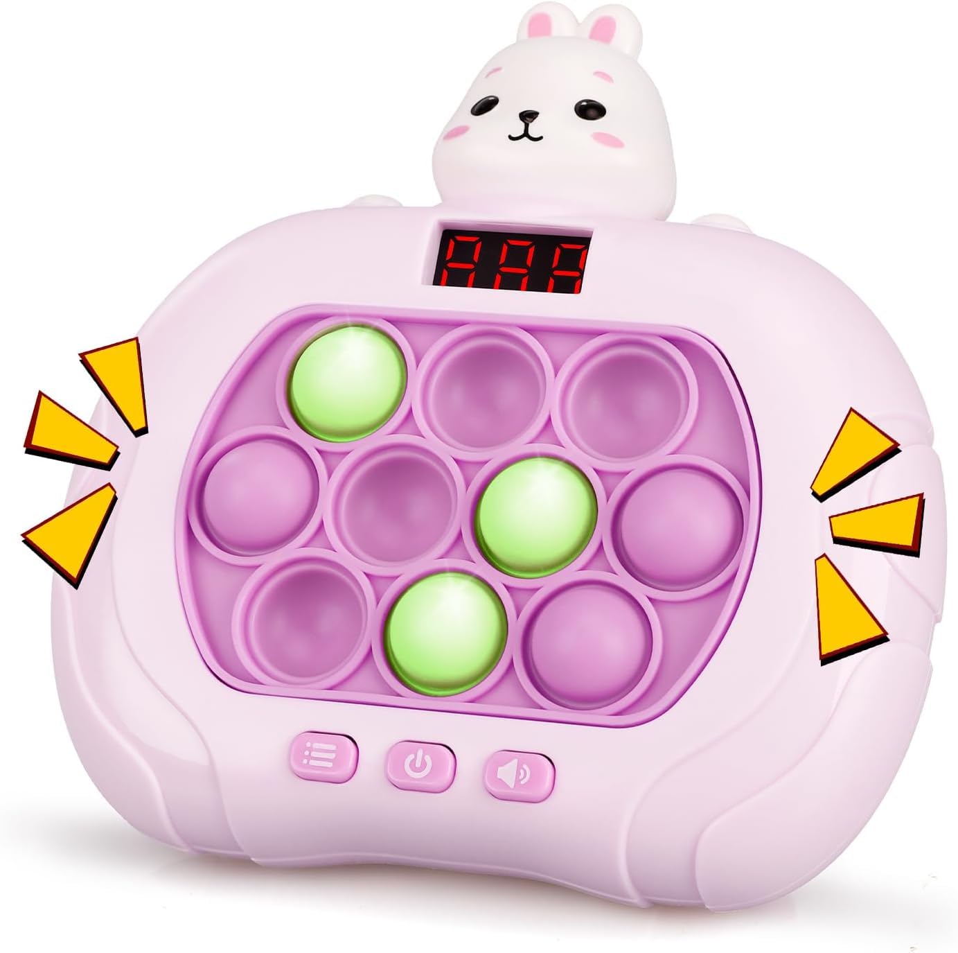 Blackma Fast Push Pop Game Rabbit – Light Up Fidget Toy for Kids 3–12