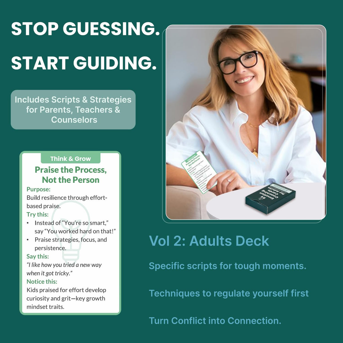 Coping Skills Cards for Kids & Adults | Blavvennt 108-Card SEL Decks for Calm & Confidence