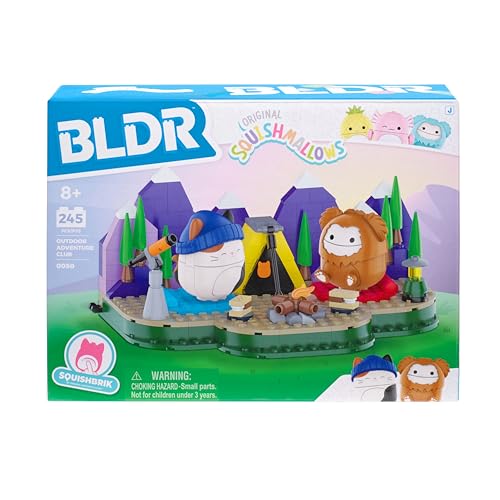 BLDR Squishmallows Outdoor Adventure Building Set – Cam & Benny Buildable Figures (8+)