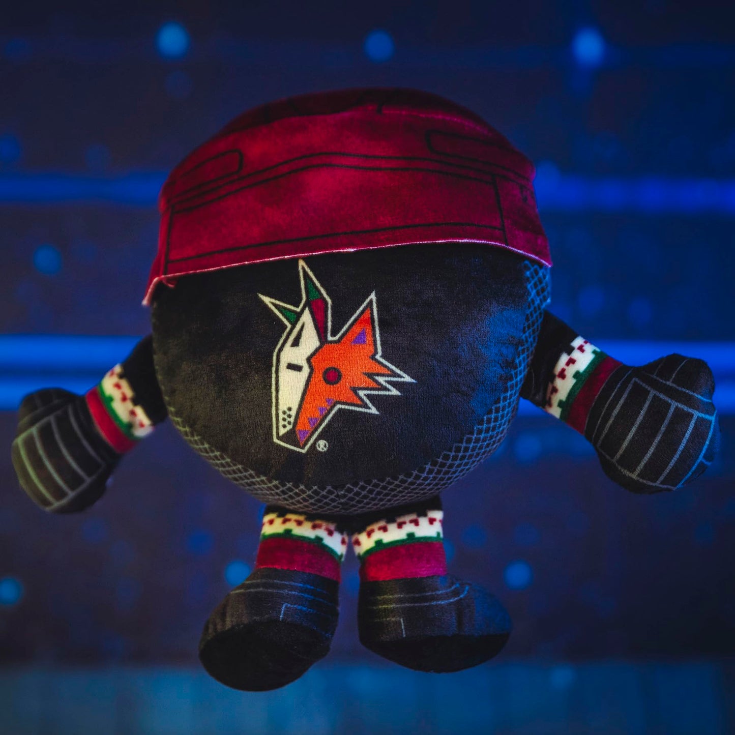 Bleacher Creatures Arizona Coyotes 8-Inch Kuricha Puck Plush – Soft Chibi Sitting Plush