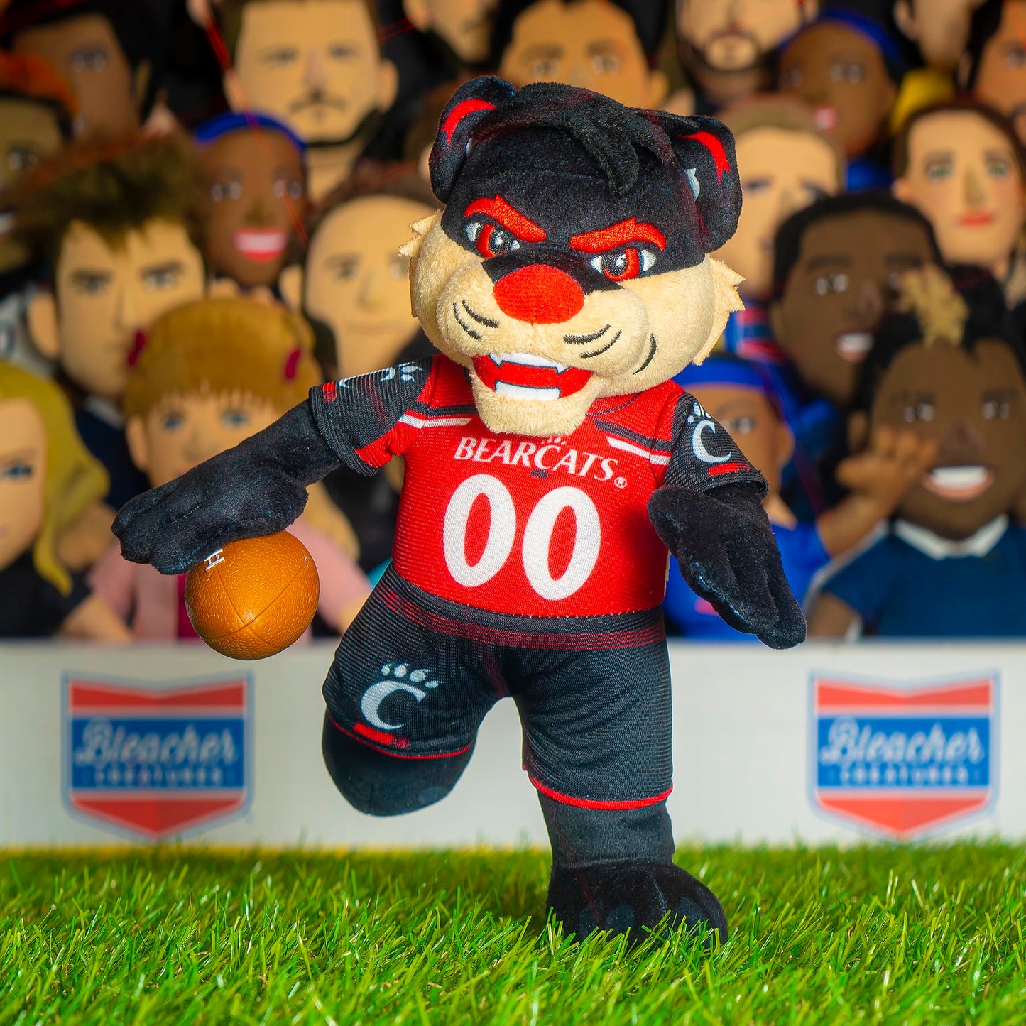 Bleacher Creatures Cincinnati Bearcats Bearcat 10-Inch Mascot Plush – Officially Licensed