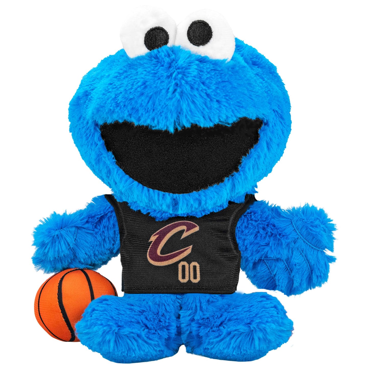 Bleacher Creatures 8-Inch Cookie Monster Plush – Cavaliers x Sesame Street, Officially Licensed