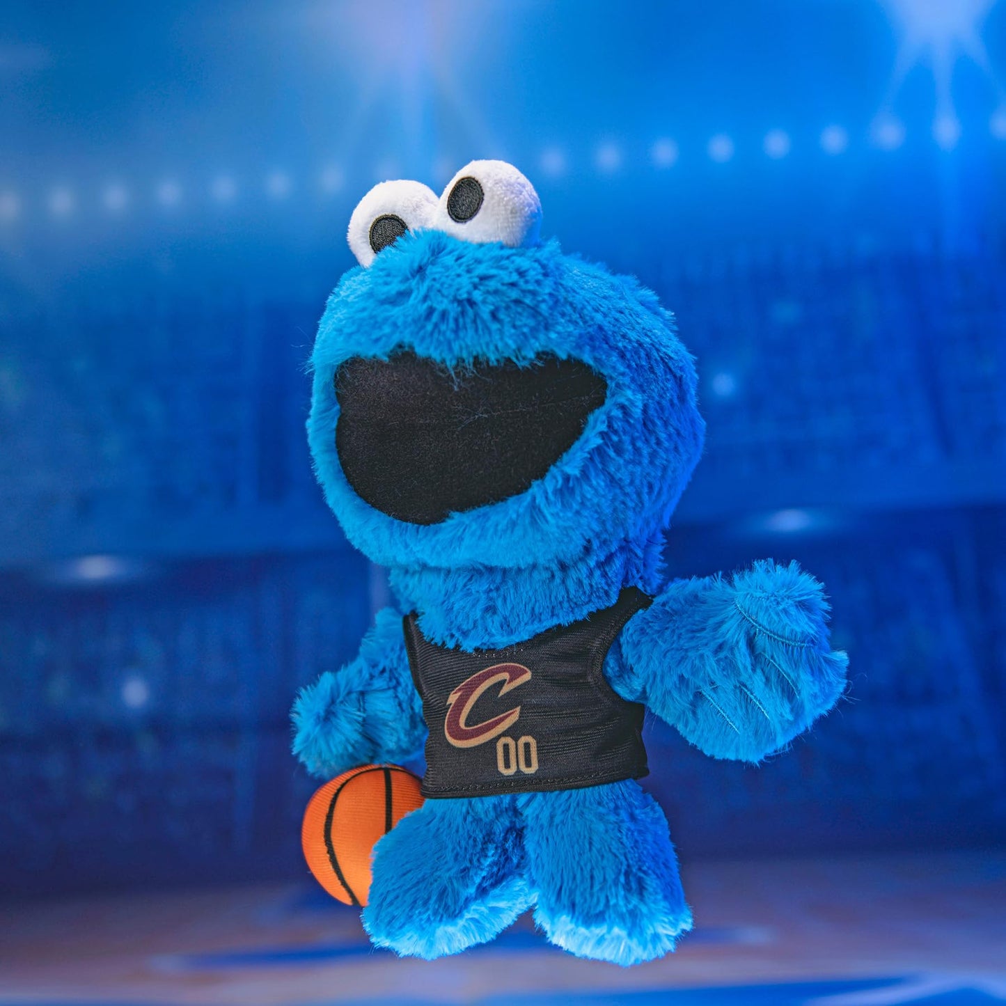 Bleacher Creatures 8-Inch Cookie Monster Plush – Cavaliers x Sesame Street, Officially Licensed