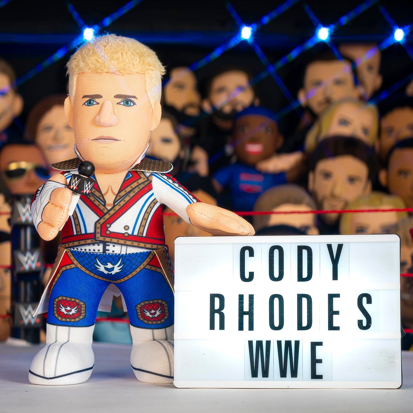 Bleacher Creatures Cody Rhodes 10" WWE Plush Figure – Officially Licensed
