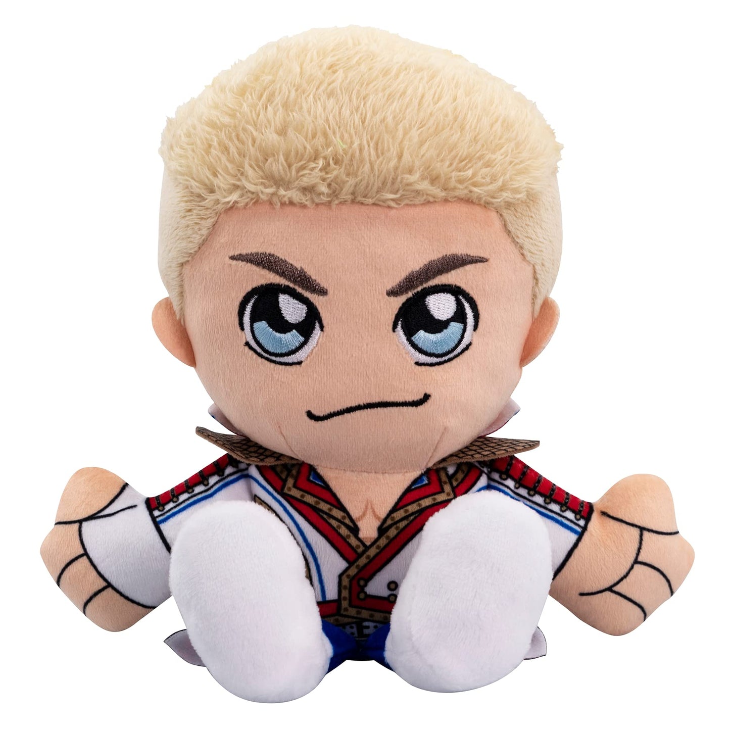 Bleacher Creatures WWE Cody Rhodes 8-Inch Kuricha Sitting Plush – Soft Chibi Toy