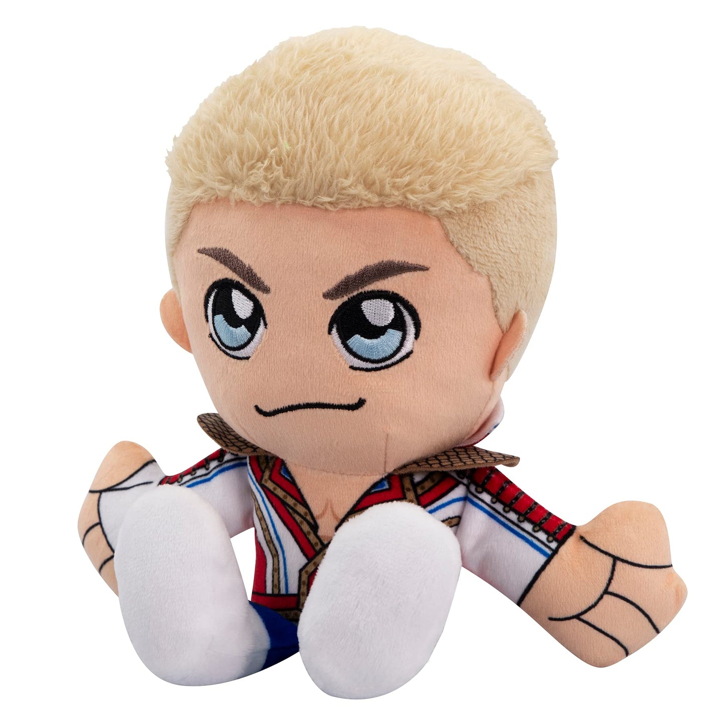 Bleacher Creatures WWE Cody Rhodes 8-Inch Kuricha Sitting Plush – Soft Chibi Toy