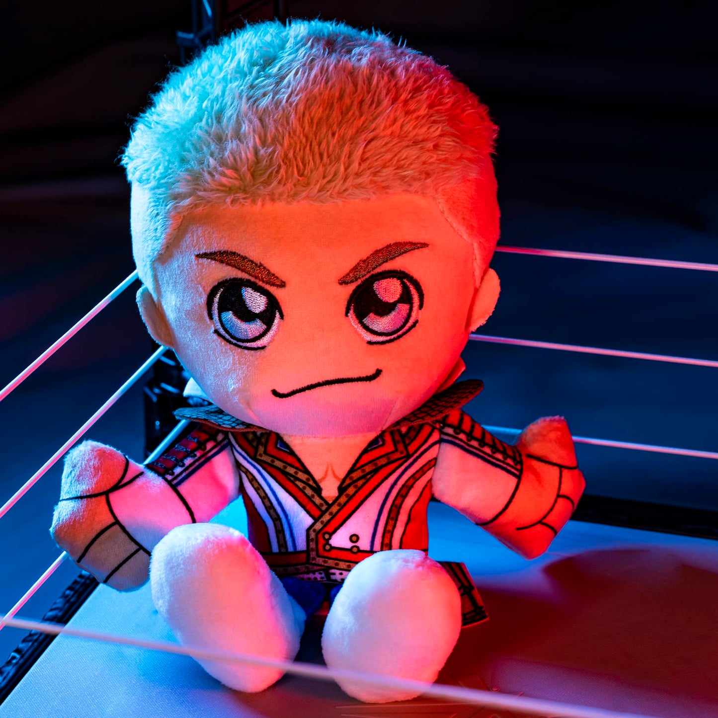 Bleacher Creatures WWE Cody Rhodes 8-Inch Kuricha Sitting Plush – Soft Chibi Toy