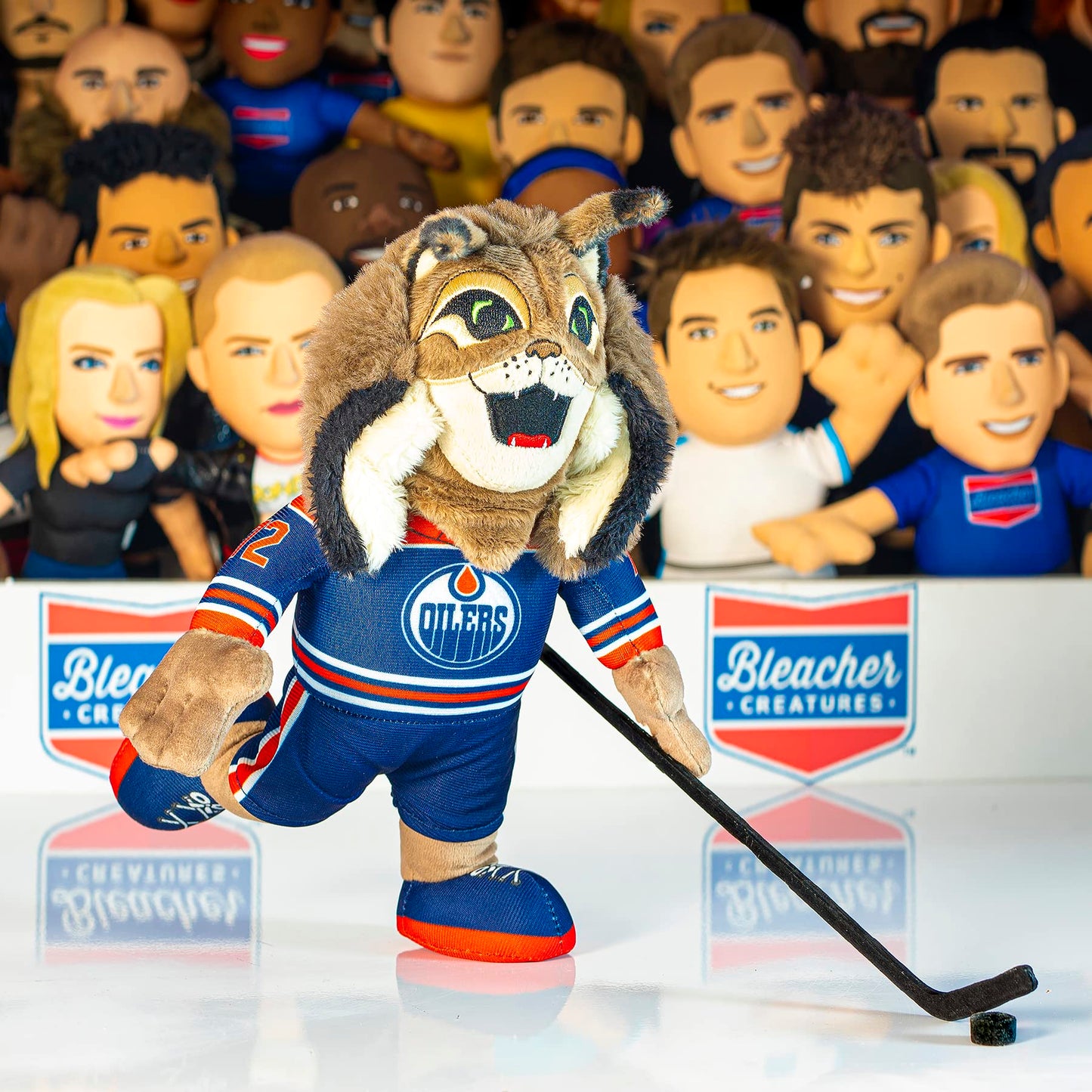 Bleacher Creatures Edmonton Oilers Hunter 10\" Plush Figure – NHL Mascot for Play or Display