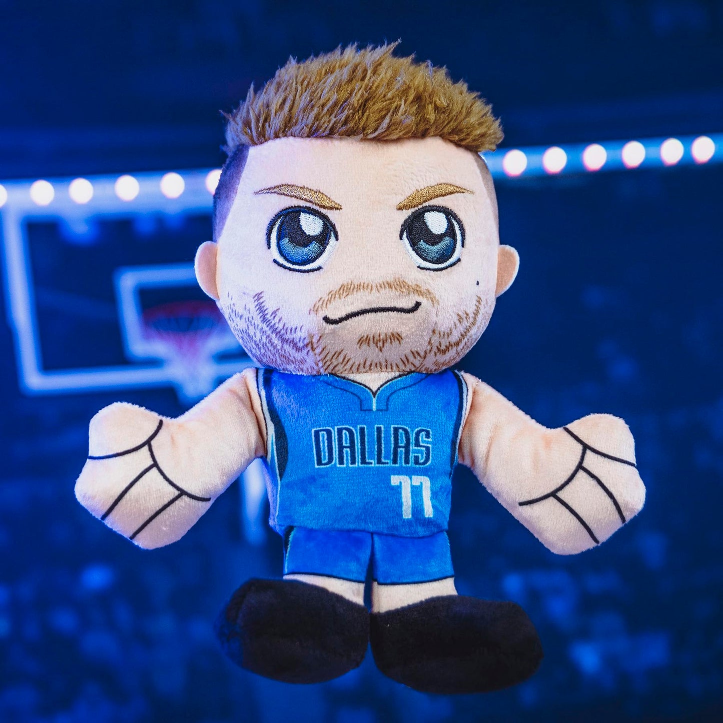 Bleacher Creatures Luka Doncic 8-Inch Dallas Mavericks Plush – Kuricha Sitting Chibi NBA Superstar