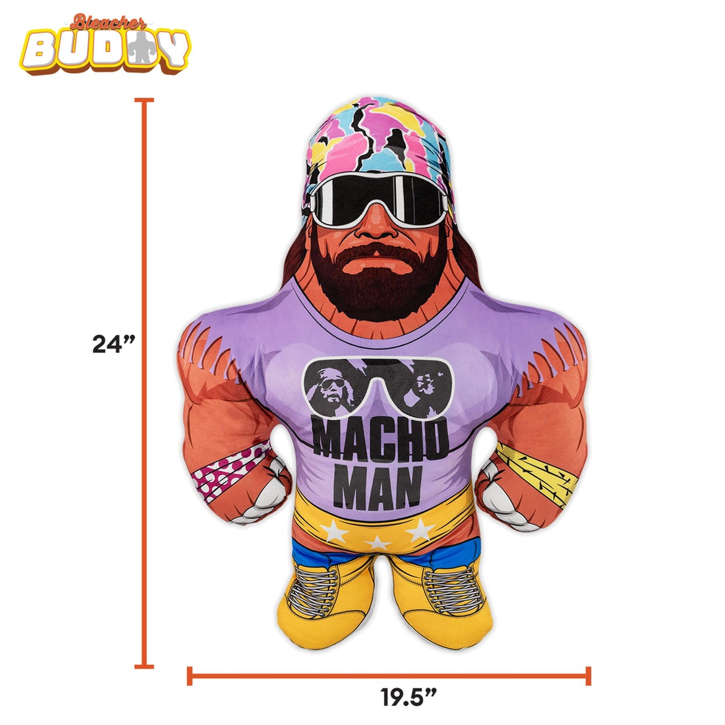 Bleacher Creatures Macho Man Randy Savage 24-In Bleacher Buddy Plush – Official WWE Collectible