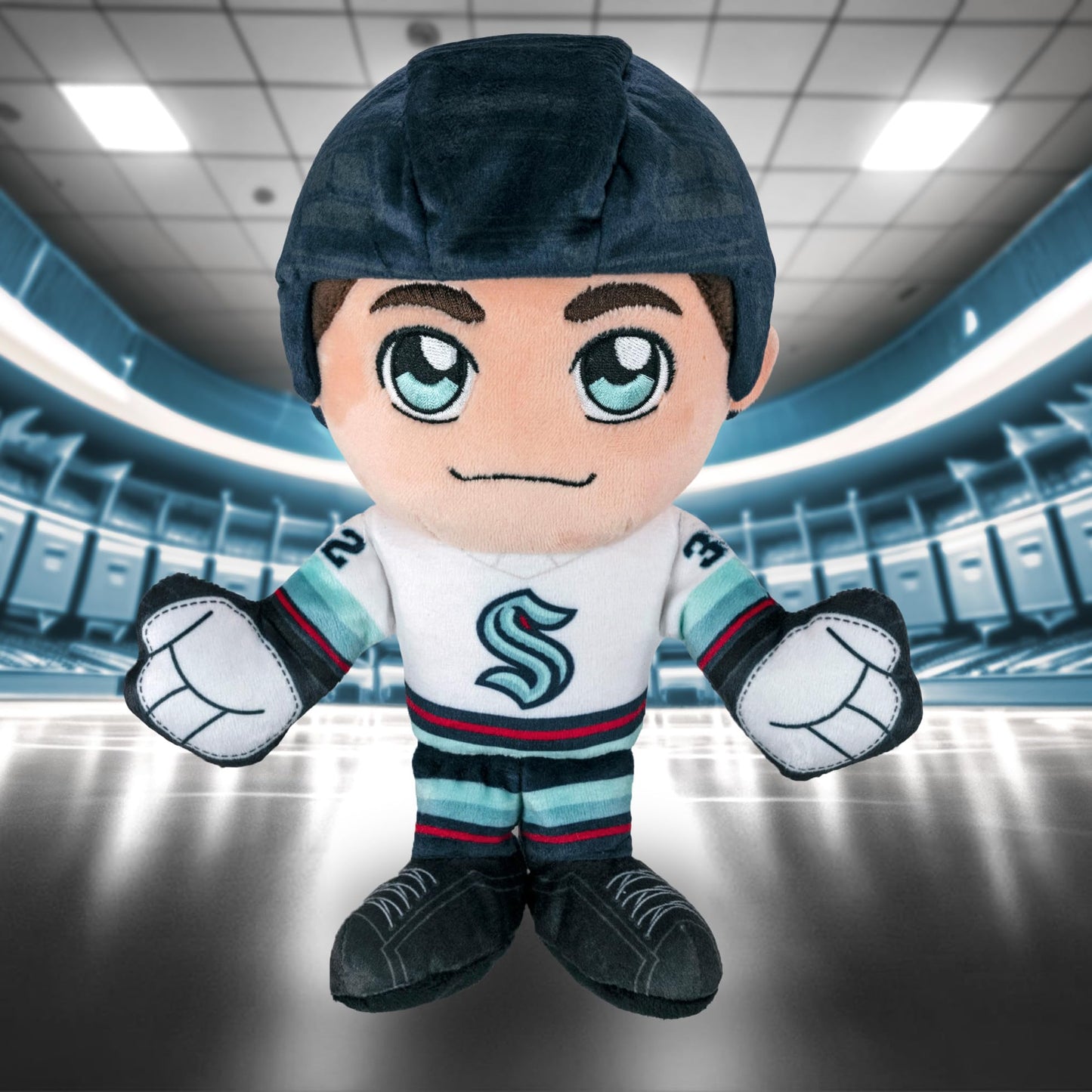 Bleacher Creatures Seattle Kraken 8-Inch Kuricha Plush – Soft Chibi NHL Player