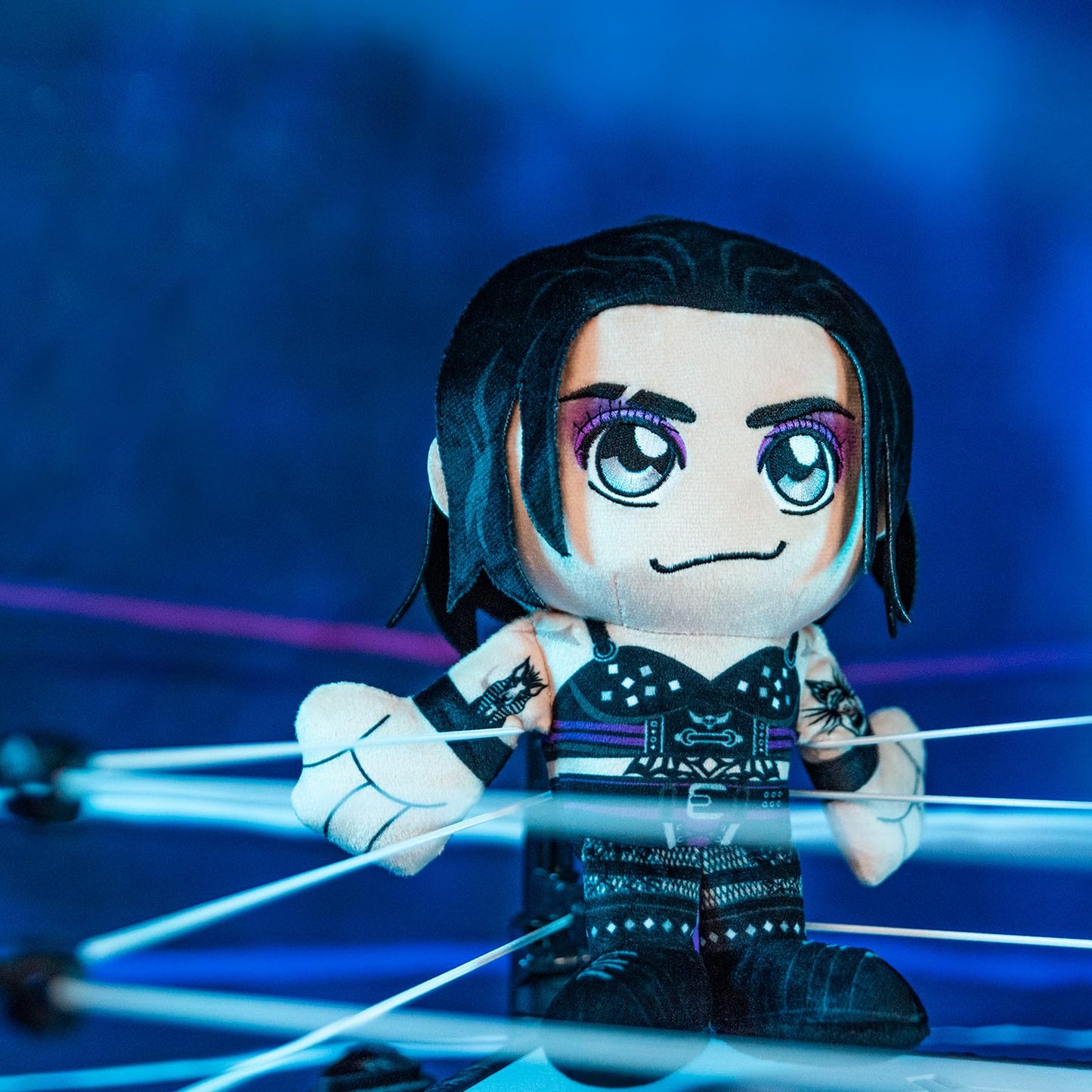 Bleacher Creatures WWE Diva Rhea Ripley 8-inch Kuricha Plush – Soft Chibi-Inspired Toy