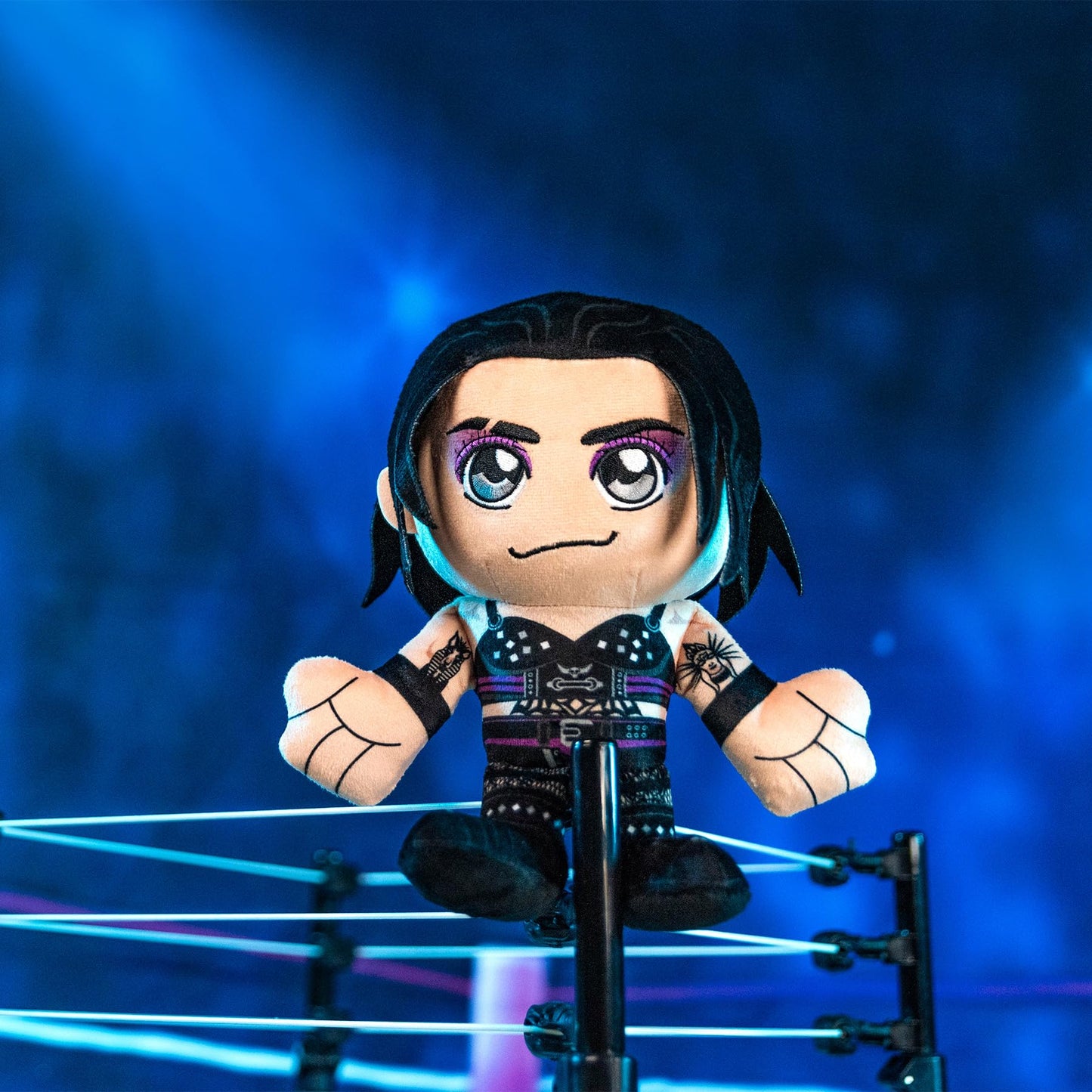 Bleacher Creatures WWE Diva Rhea Ripley 8-inch Kuricha Plush – Soft Chibi-Inspired Toy