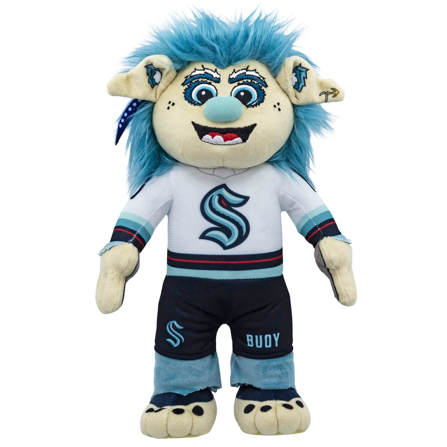 Bleacher Creatures Seattle Kraken Buoy 10-Inch Mascot Plush – Playful Display or Cuddle Companion