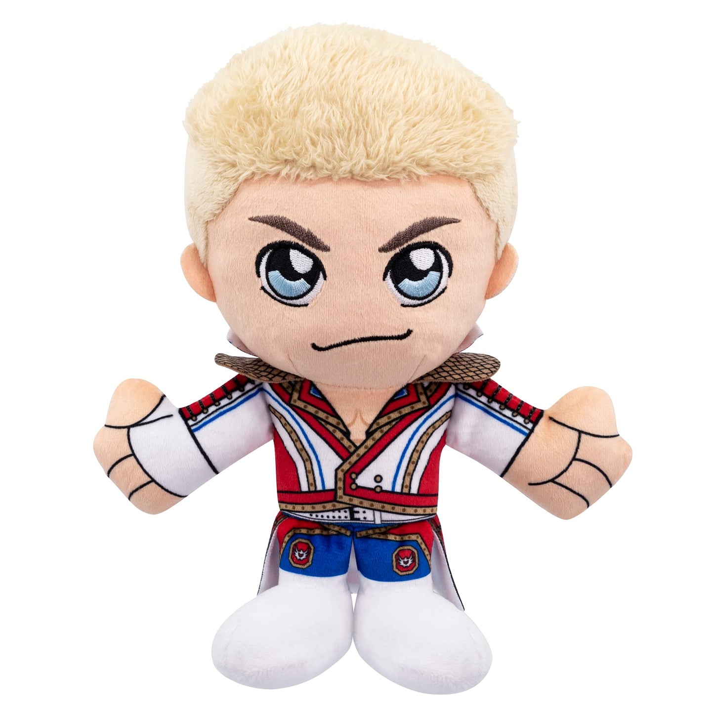 Bleacher Creatures WWE Cody Rhodes 8-Inch Kuricha Sitting Plush – Soft Chibi Toy