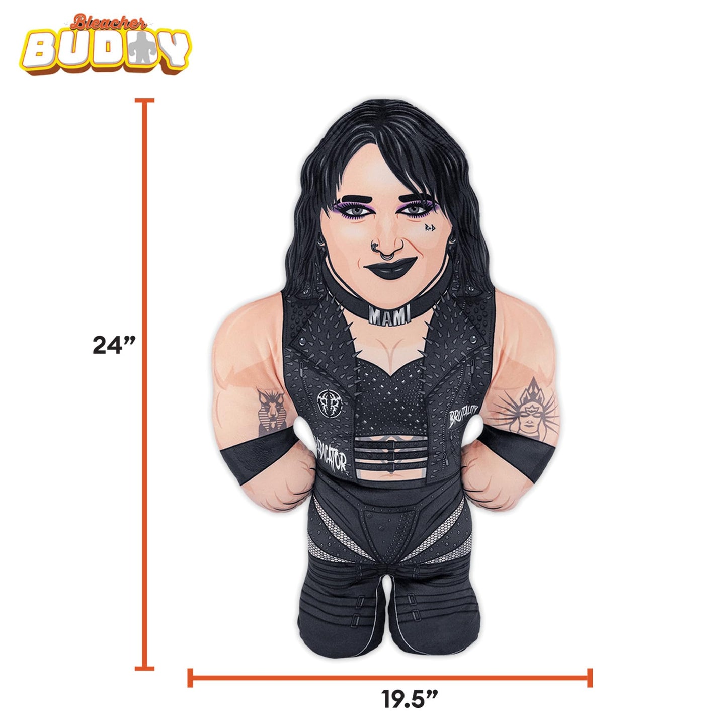Bleacher Creatures WWE Rhea Ripley 24-Inch Bleacher Buddy – Soft Plush Toy