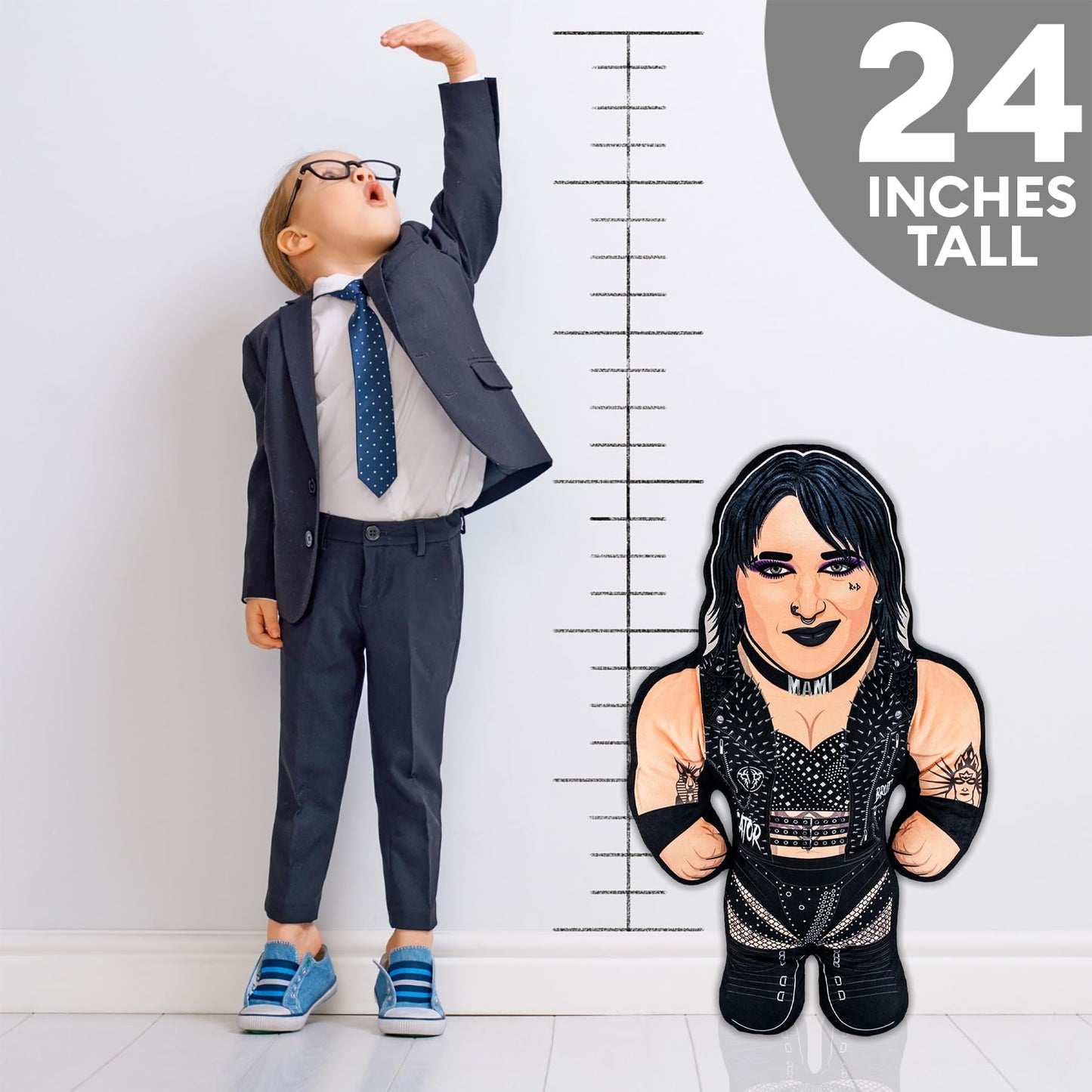 Bleacher Creatures WWE Rhea Ripley 24-Inch Bleacher Buddy – Soft Plush Toy