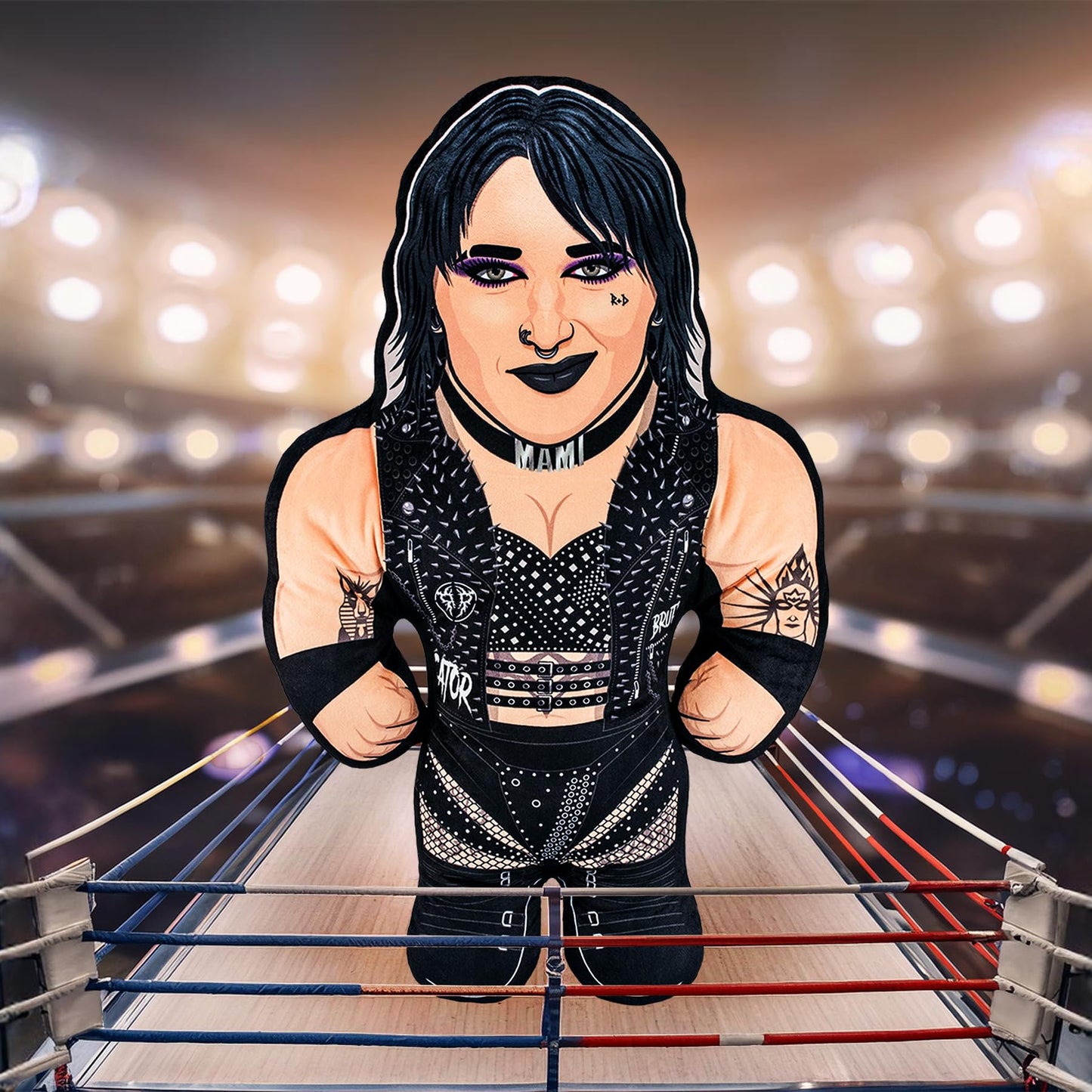 Bleacher Creatures WWE Rhea Ripley 24-Inch Bleacher Buddy – Soft Plush Toy