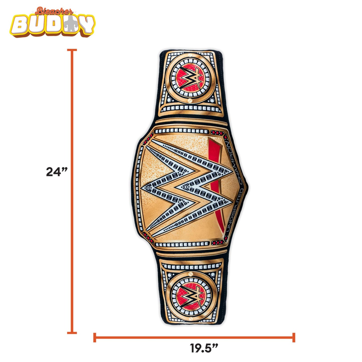 Bleacher Creatures WWE Universal Championship 24in Bleacher Buddy Belt – Soft Plush Toy