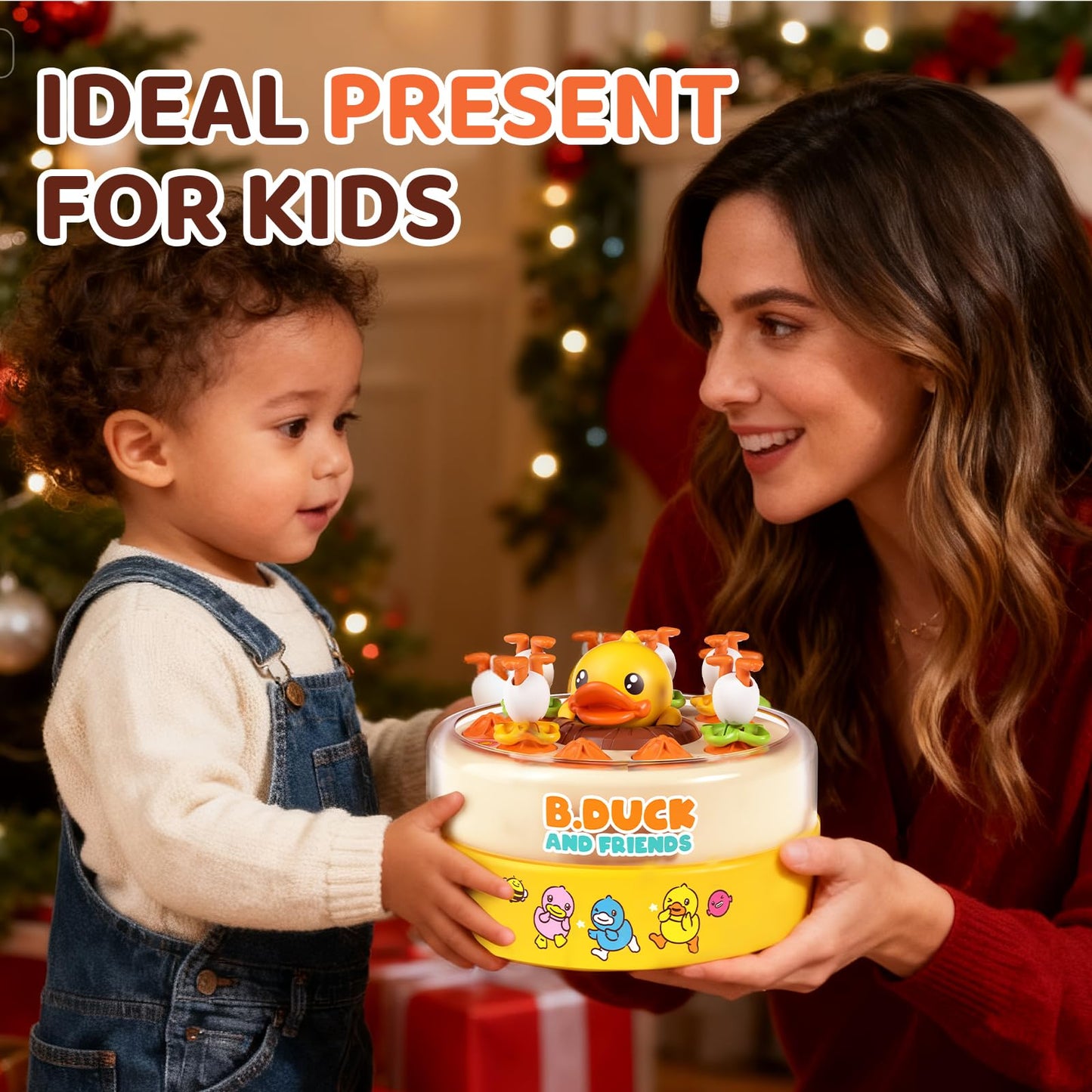 BLF FUN B.Duck Games for Kids 4-6 — Family Board Game with Duck Toys