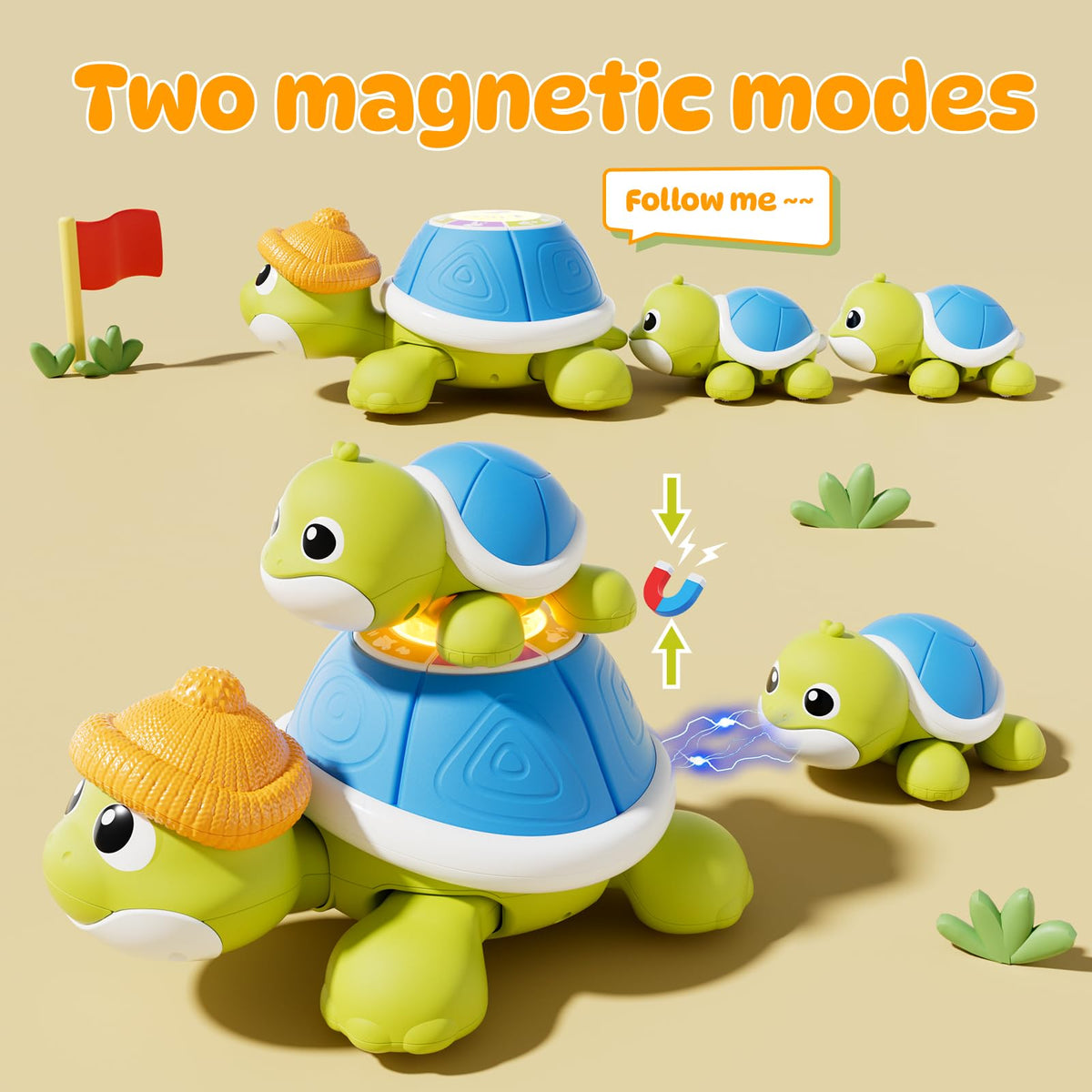 BLF FUN Musical Turtle Crawling Toy for Babies 6-12 Months – Mama & Babies