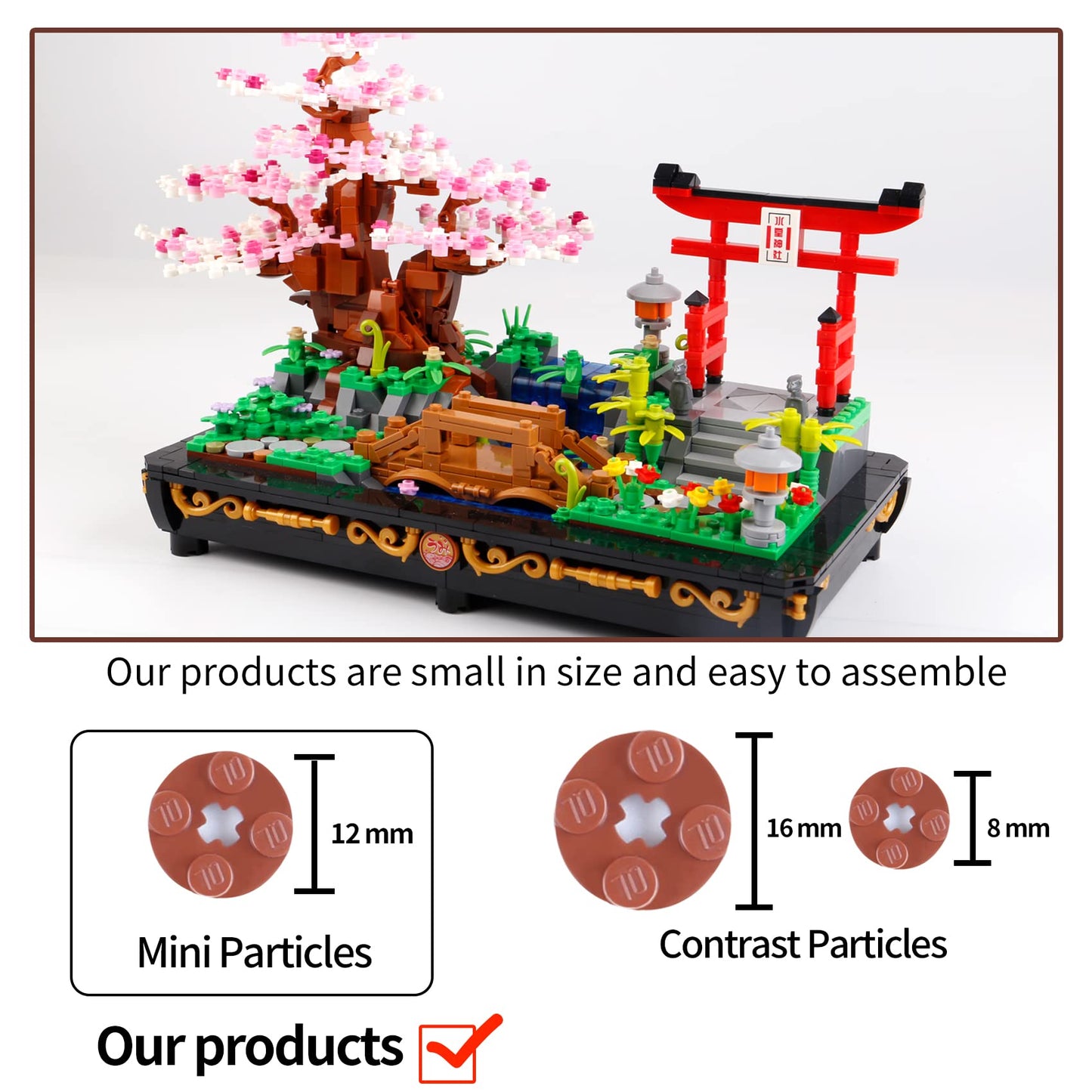 Cherry Blossom Bonsai Building Set (1286 PCS) – Japanese Sakura Mini Blocks | B&LHCX