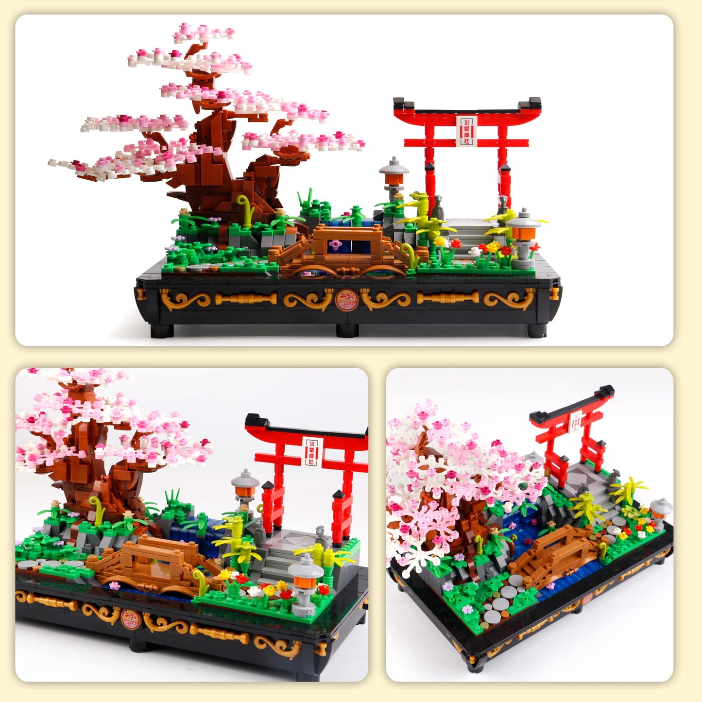 Cherry Blossom Bonsai Building Set (1286 PCS) – Japanese Sakura Mini Blocks | B&LHCX