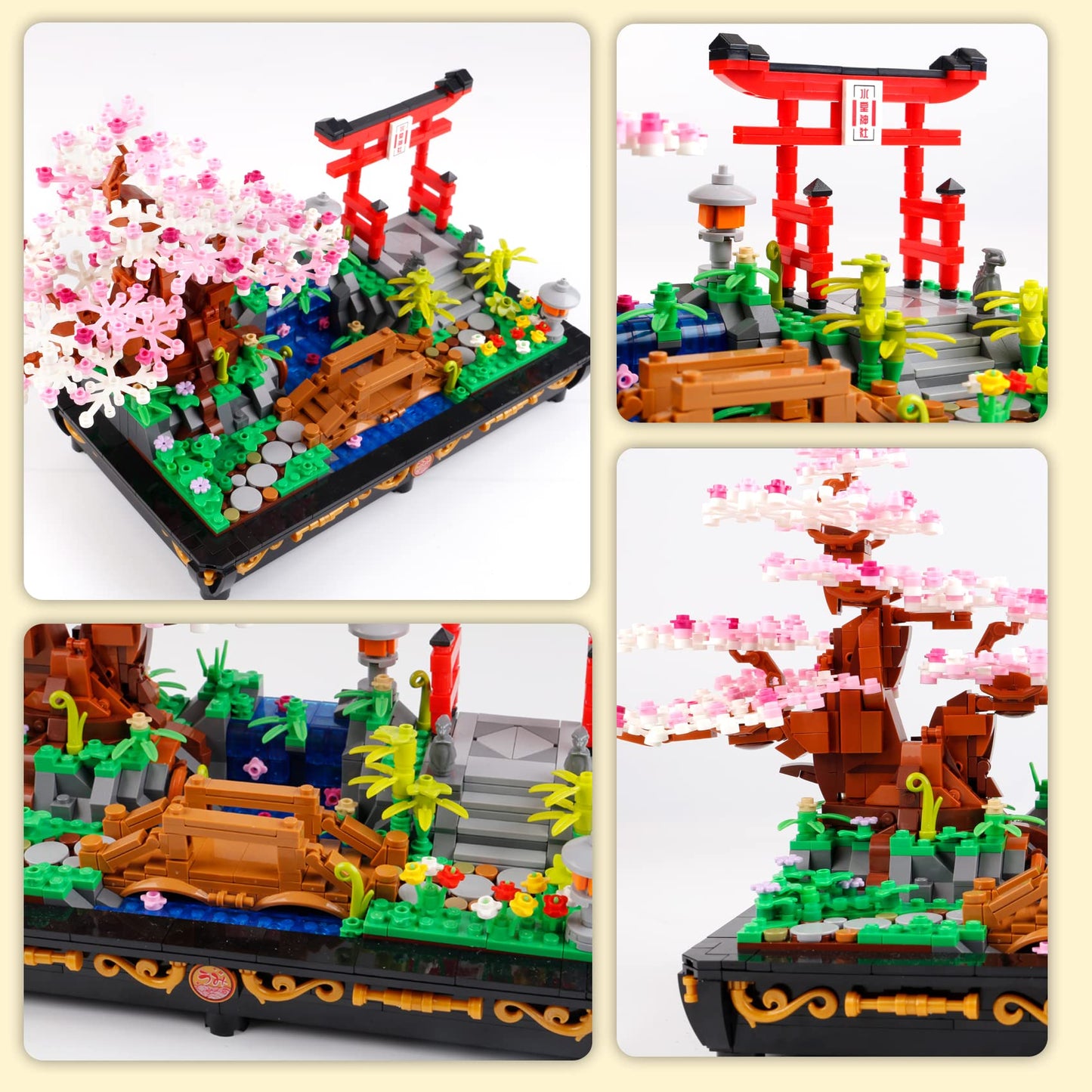 Cherry Blossom Bonsai Building Set (1286 PCS) – Japanese Sakura Mini Blocks | B&LHCX