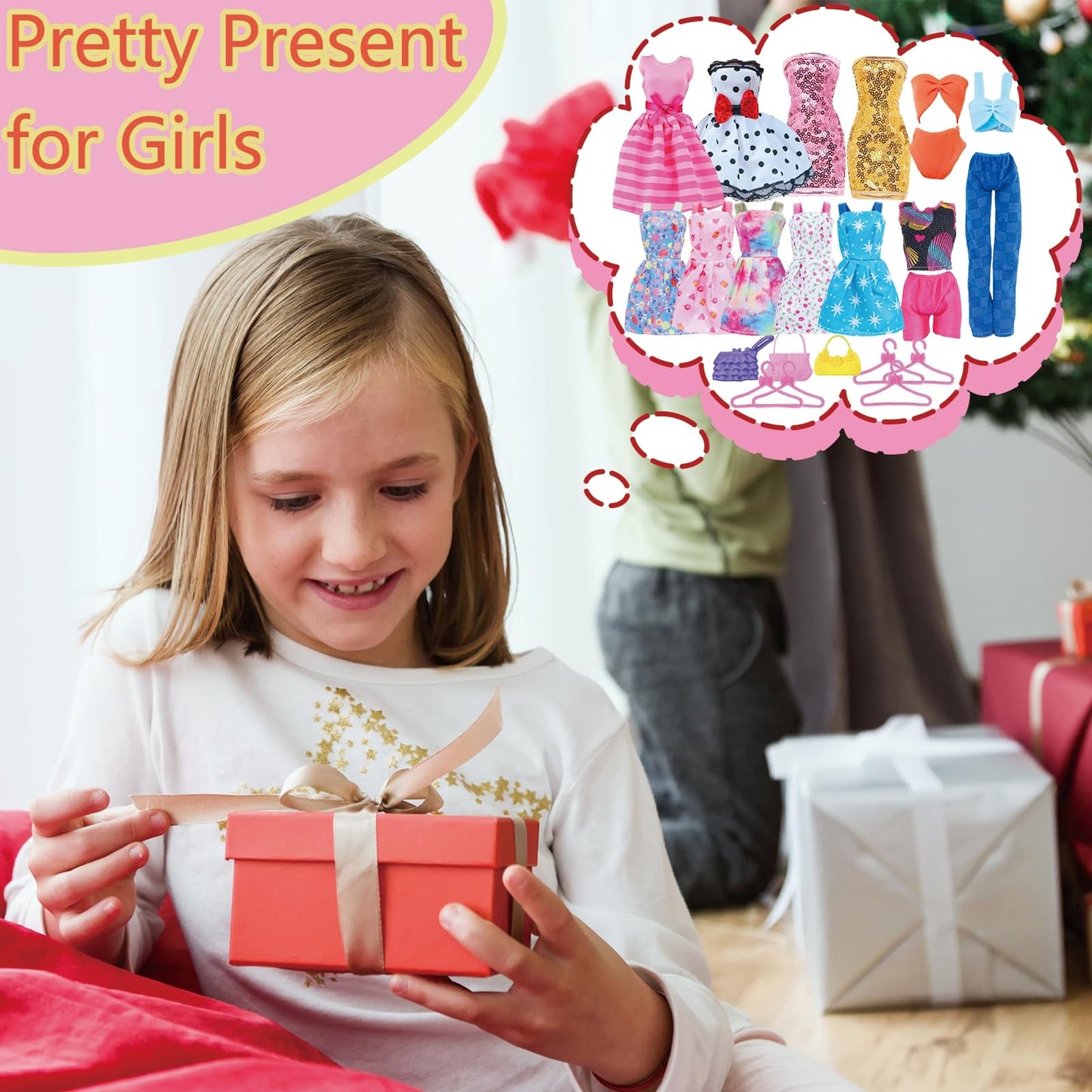 BLIJOLA 21-Piece Doll Clothes Set for 11.5-Inch Dolls – Dresses, Tops, Swimwear & Accessories