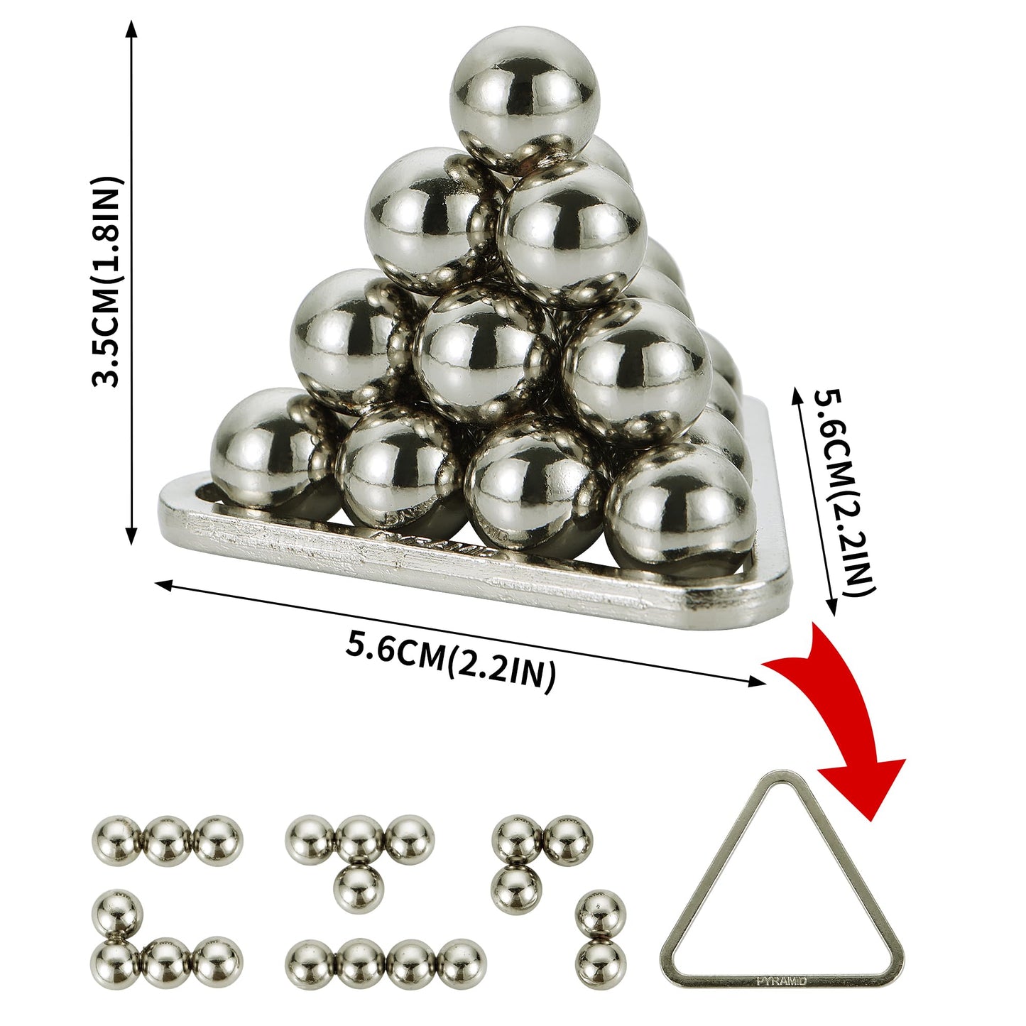 Bling Musae Brain Teaser Puzzles – 3 Interlocking Metal Puzzles WP140B