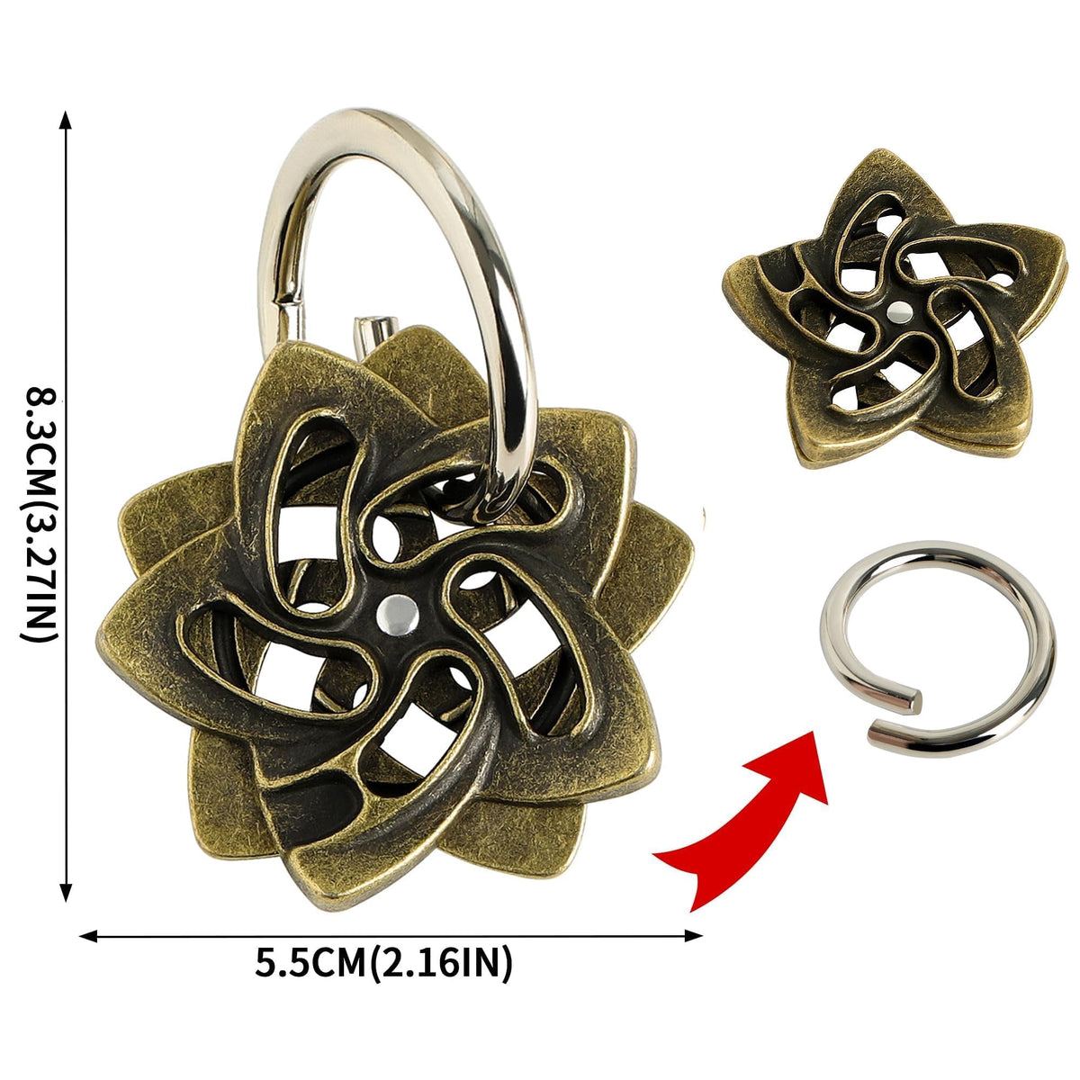 Bling Musae Metal Brain Teasers Puzzles Kit – 3pc Interlock Coils for Adults