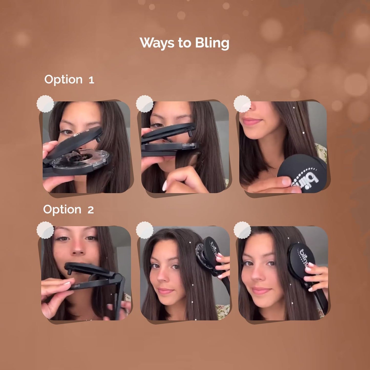 Blinger Shimmer Crystal Refill Pack – 75 Precision-Cut Crystals, 5 Discs | Hair-Safe Glam