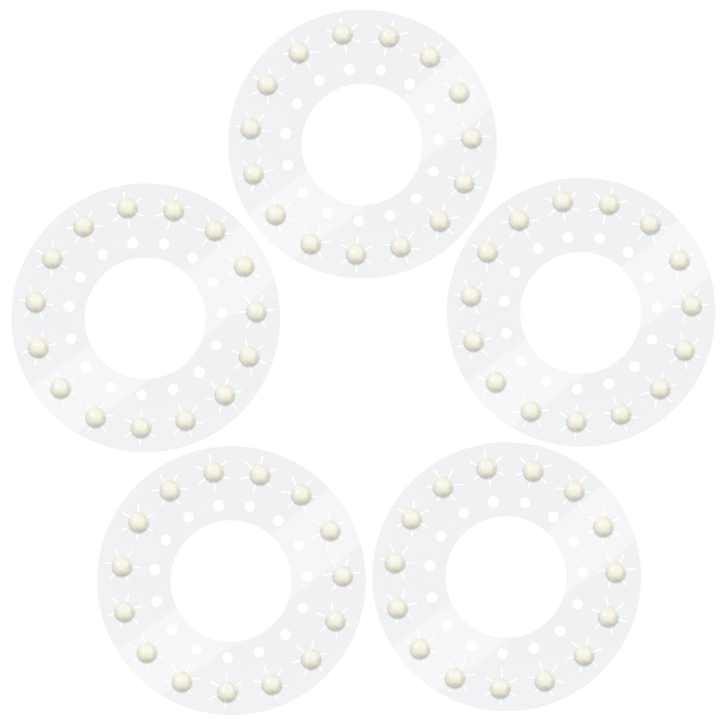 blinger Shimmer Crystal Refill Pack – 75 Precision-Cut Glass Crystals (Ivory Cream Pearls 5mm) – as seen on Shark Tank