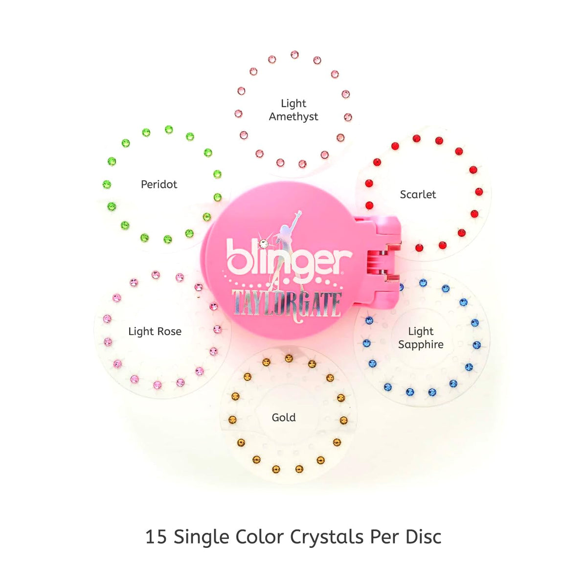 blinger Limited Edition Reflections Starter Set — 90 Crystal Glass Gems for Hair (Shark Tank)
