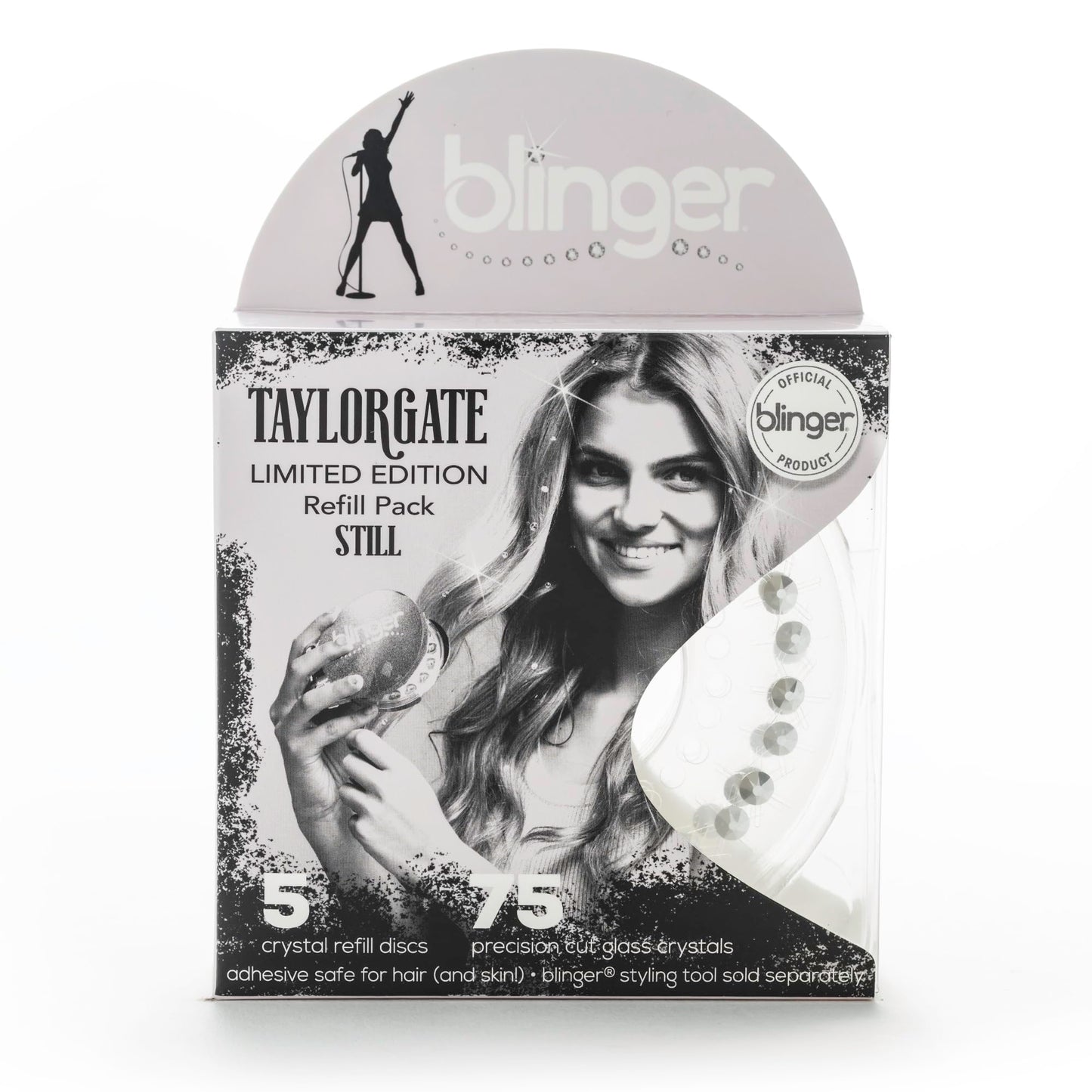 blinger Limited Edition Refill Pack - Still | 75 Precision-Cut Glass Crystals (5 Discs)