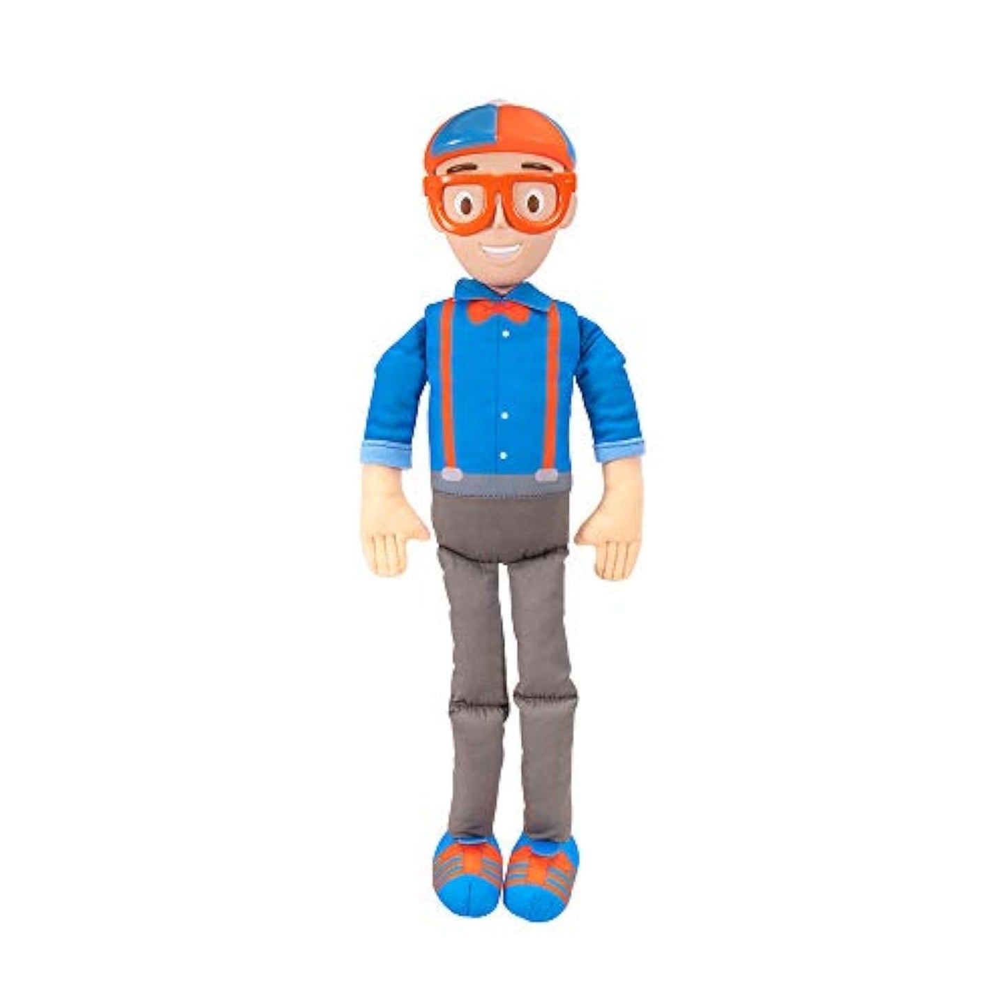 Blippi BLP0013 Bendable Plush Doll – 16” SFX Belly Phrases | Educational Toy for Babies & Toddlers