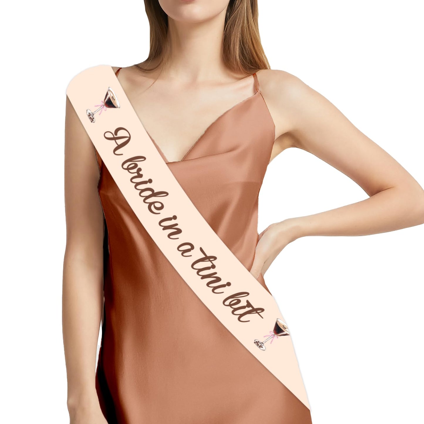 Blisstock Espresso Martini Bridal Sash – Bride in a Tini Bit | Bachelorette Decor