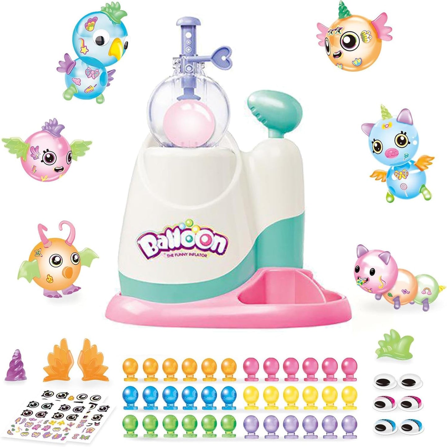 BlivEclat Balloon Animals Kit with Pump – DIY Sticky Balloons Maker for Kids