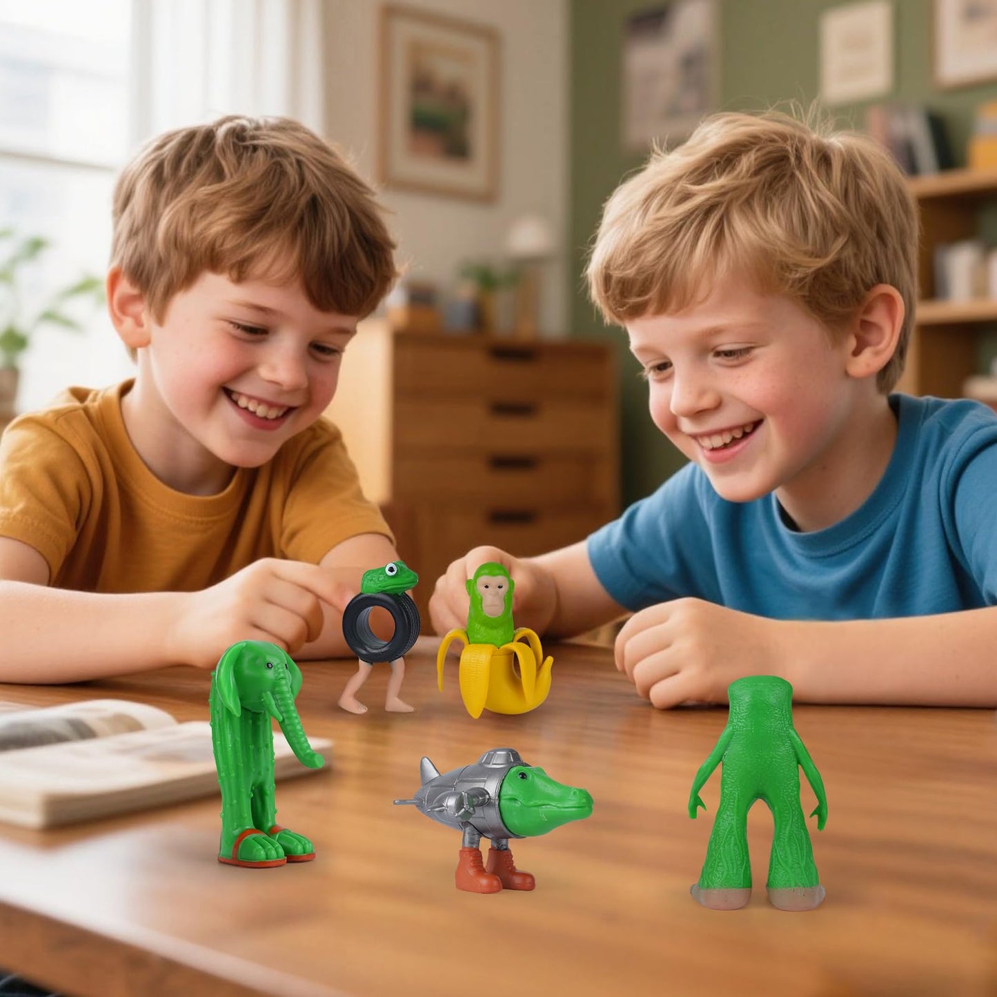 Bllmiq 2025 Italian Brainrot Toy Figures – Tralalero Tralala & Bombardiro Crocodilo
